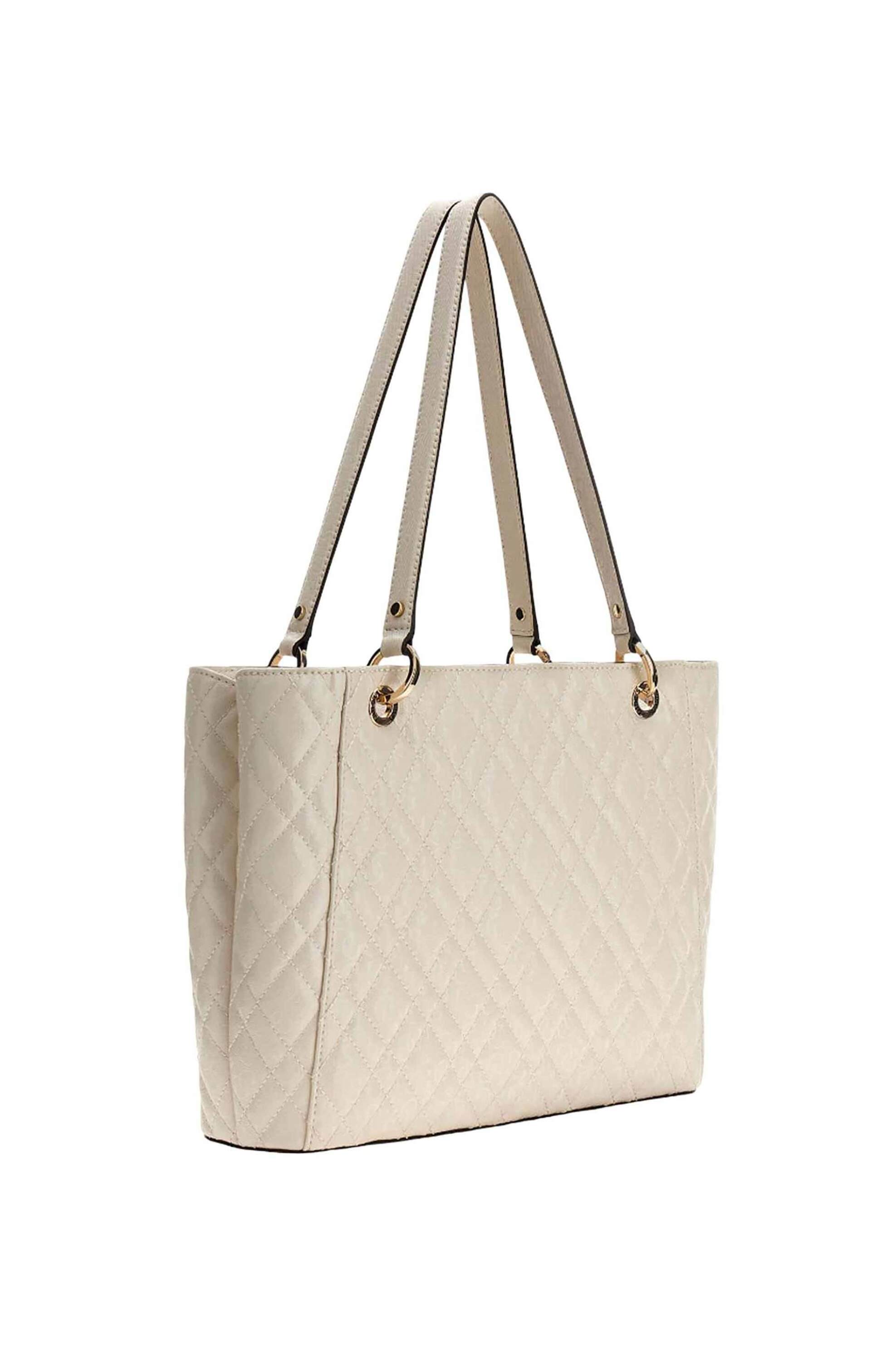Guess γυναικεία τσάντα tote με all-over logo print 