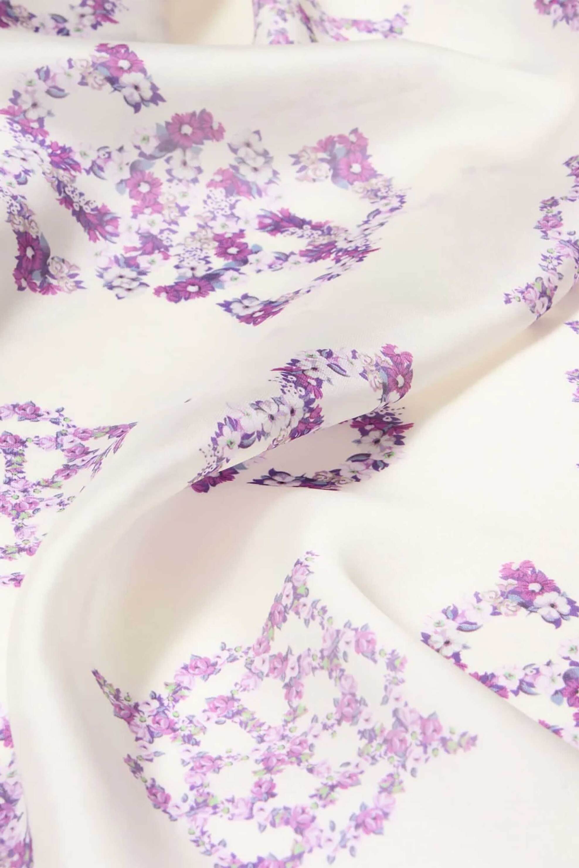 Guess γυναικείο φουλάρι με print - AW5490POL03 Λιλά φωτογραφία