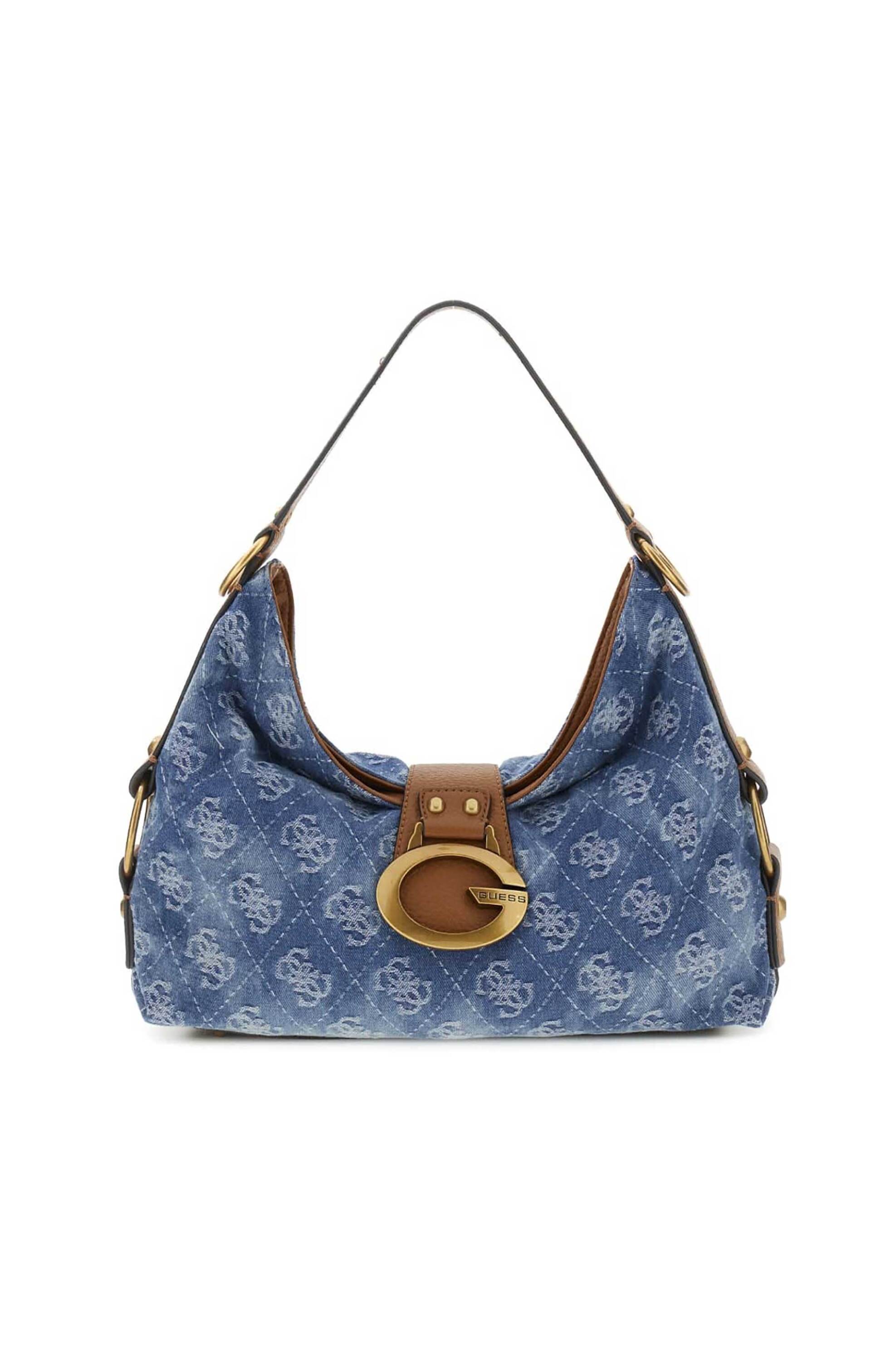 Guess γυναικεία τσάντα ώμου denim 