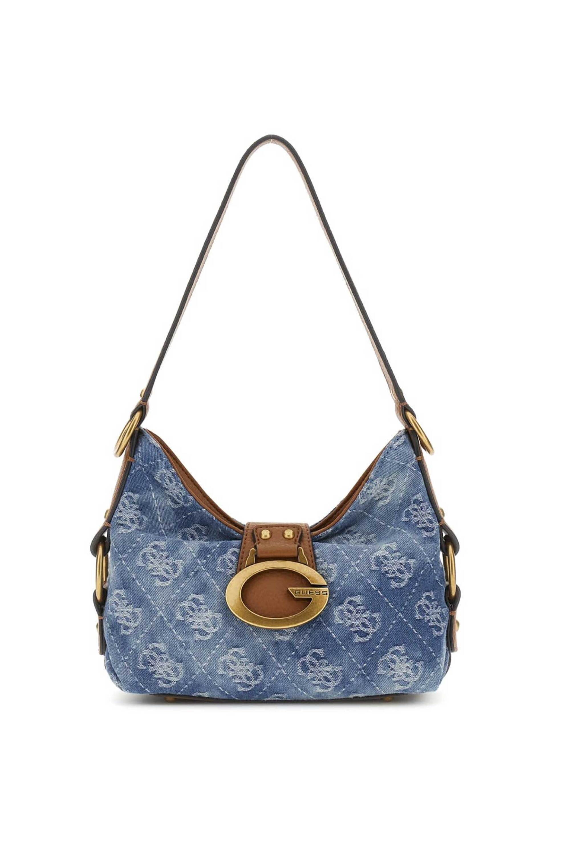 Guess γυναικεία τσάντα ώμου denim 