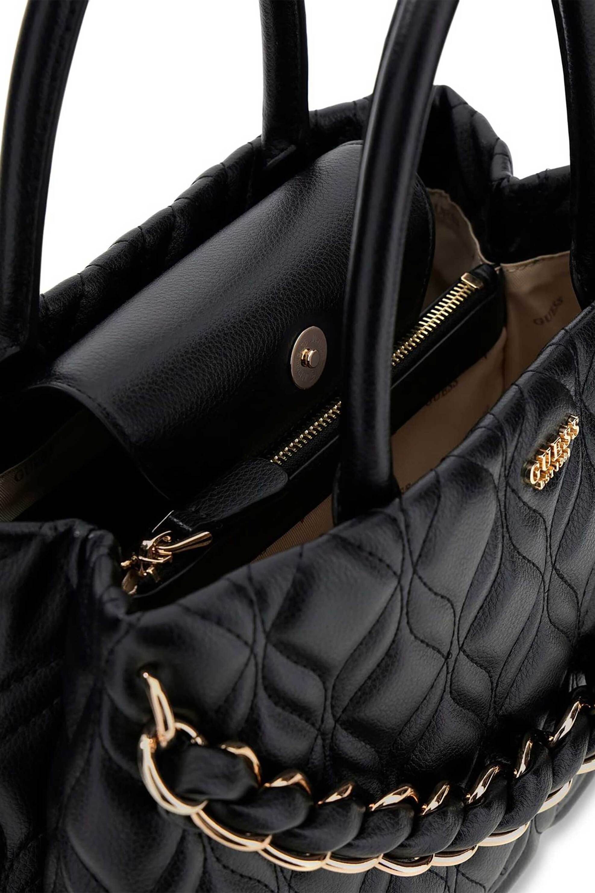GUESS Guess γυναικεία τσάντα ώμου "Maxine" - HWQG9733060 Μαύρο - 3