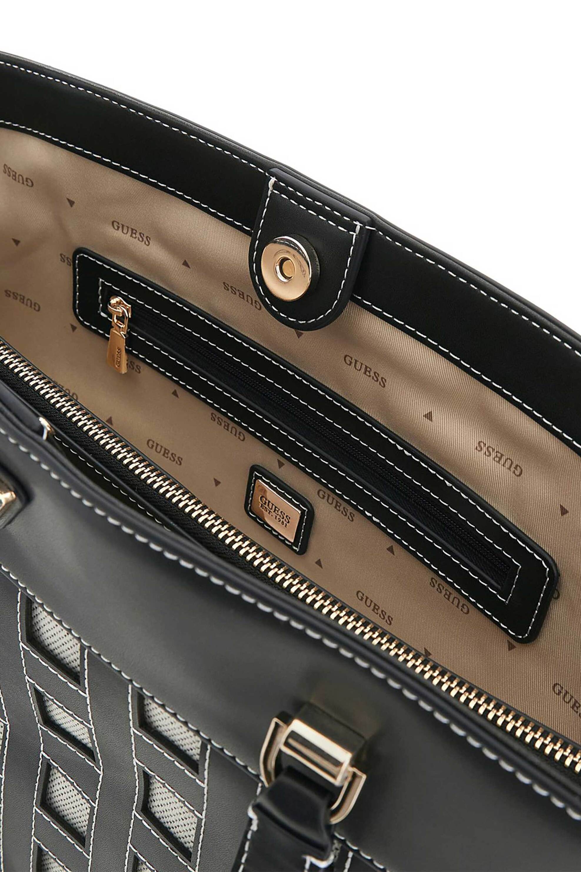 GUESS Guess γυναικεία τσάντα tote "Frankie" - HWWG9736220 Μαύρο - 3