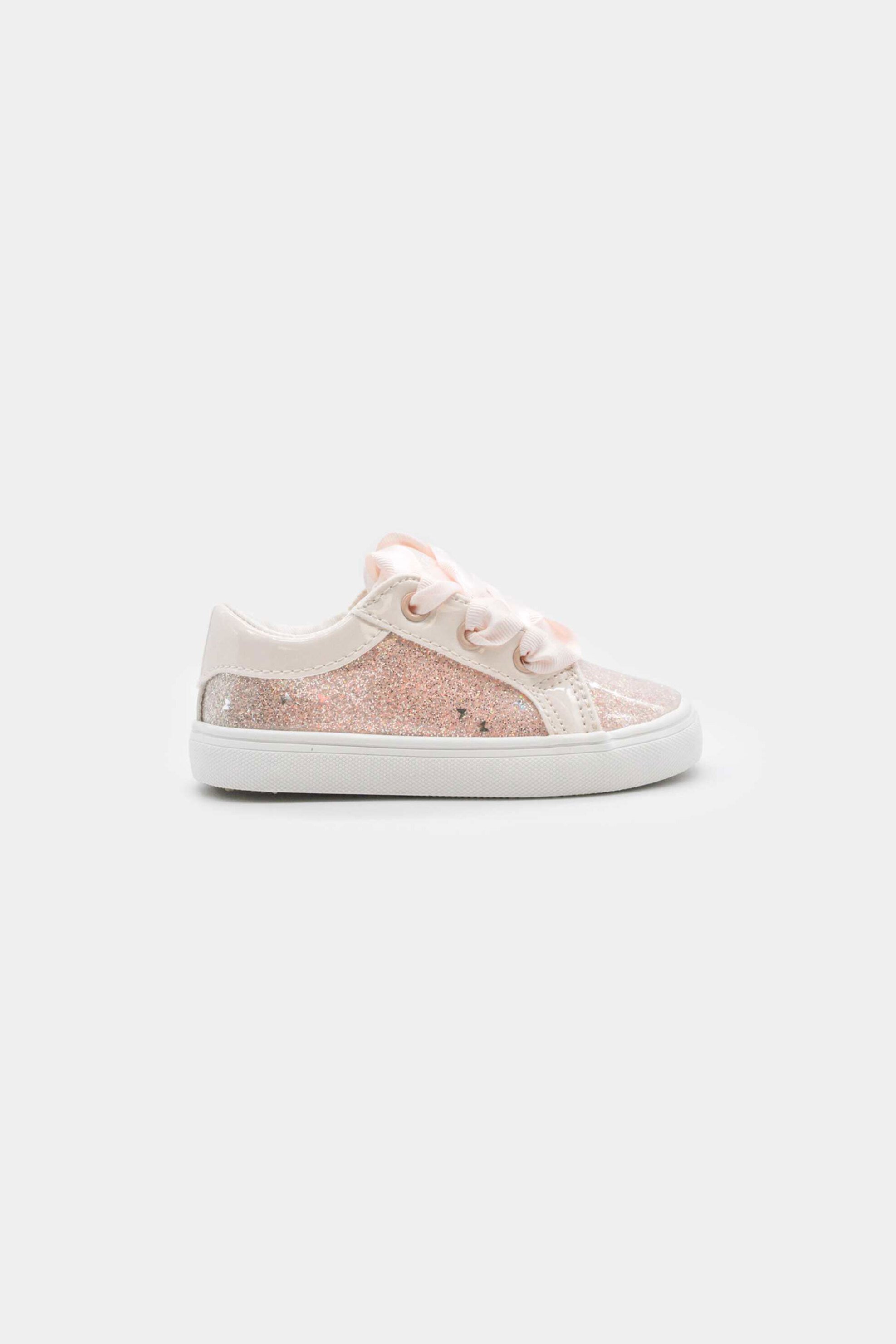 Mayoral βρεφικά sneakers με glitter λεπτομέρειες - 41723-S26 Nude