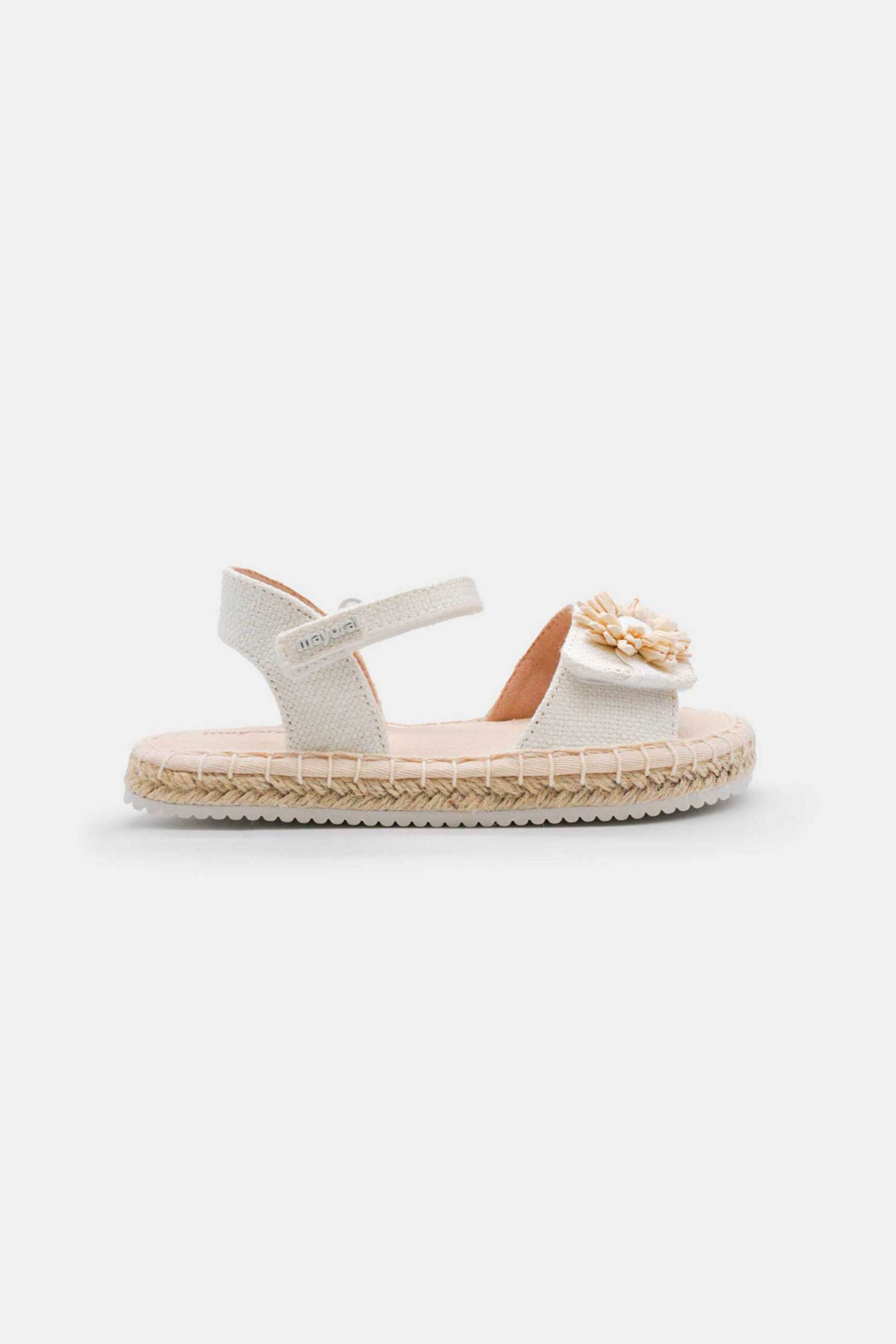 Mayoral παιδικές εσπαντρίγιες με διακοσμητικά λουλούδια - 45753-S26 Λευκό