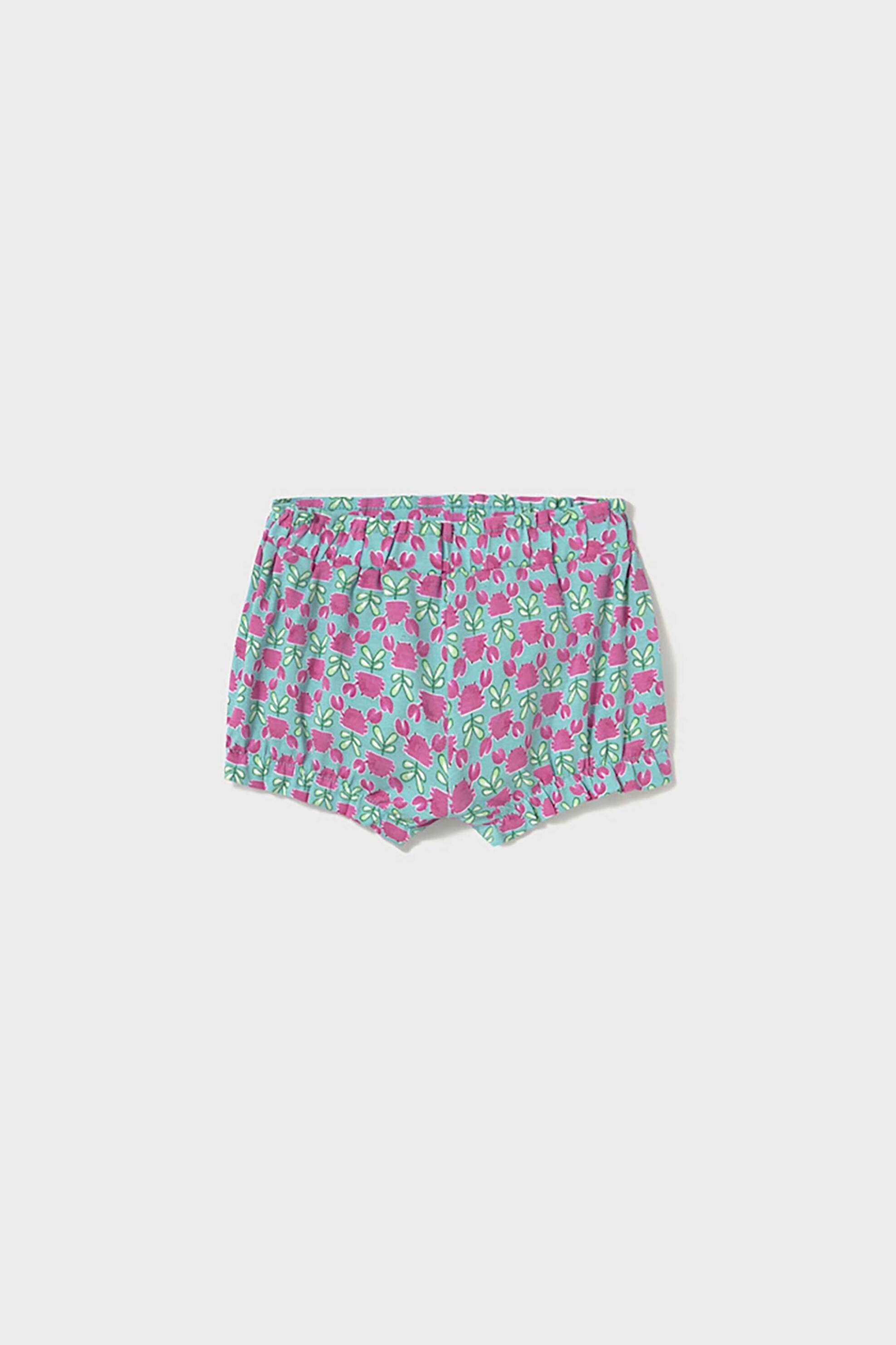 Mayoral παιδικό σορτς με floral print - 1228-S25 Φούξια