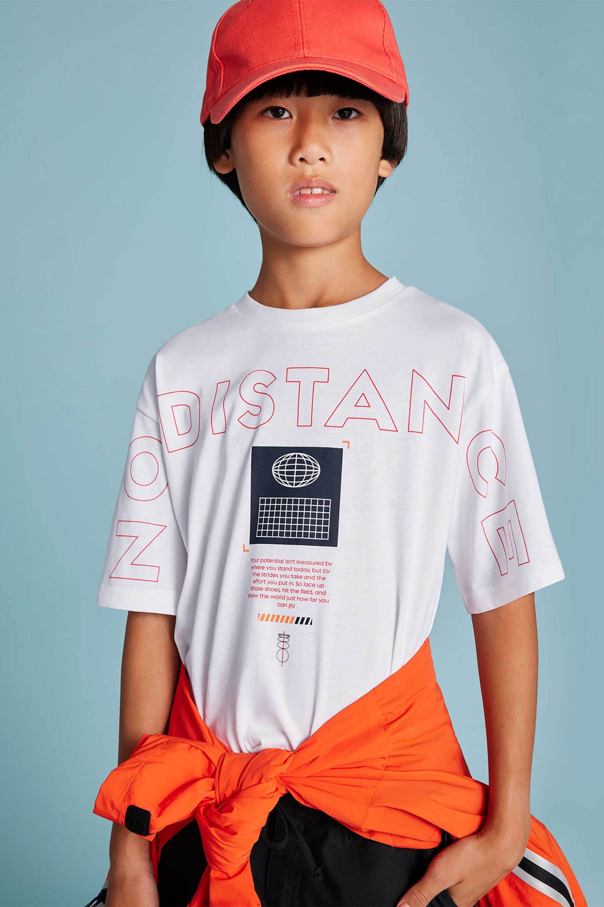 Mayoral παιδικό T-shirt με lettering - 6011-S25 Λευκό
