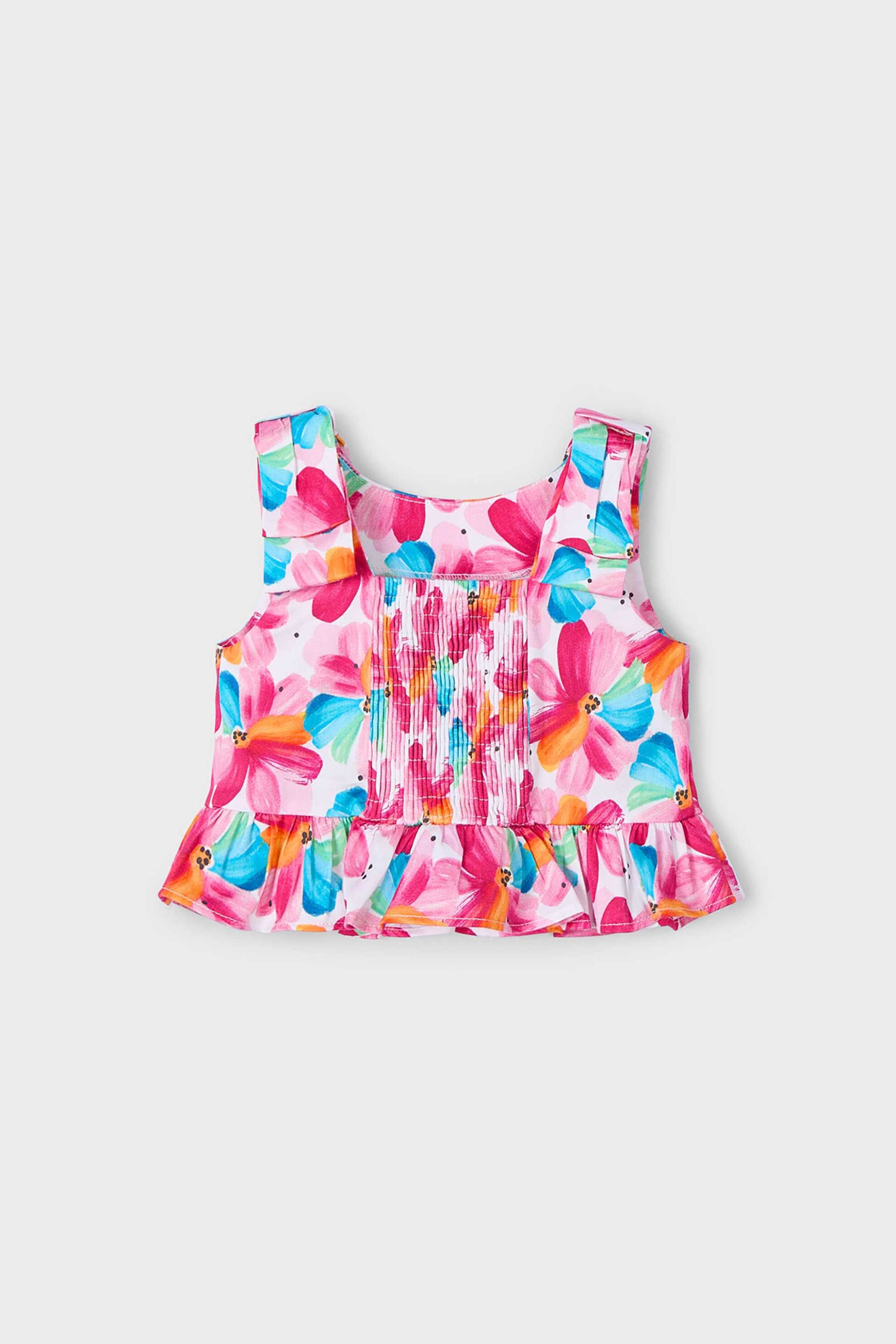 Mayoral παιδικό τοπ με all-over floral print - 3023-S25 Φούξια φωτογραφία