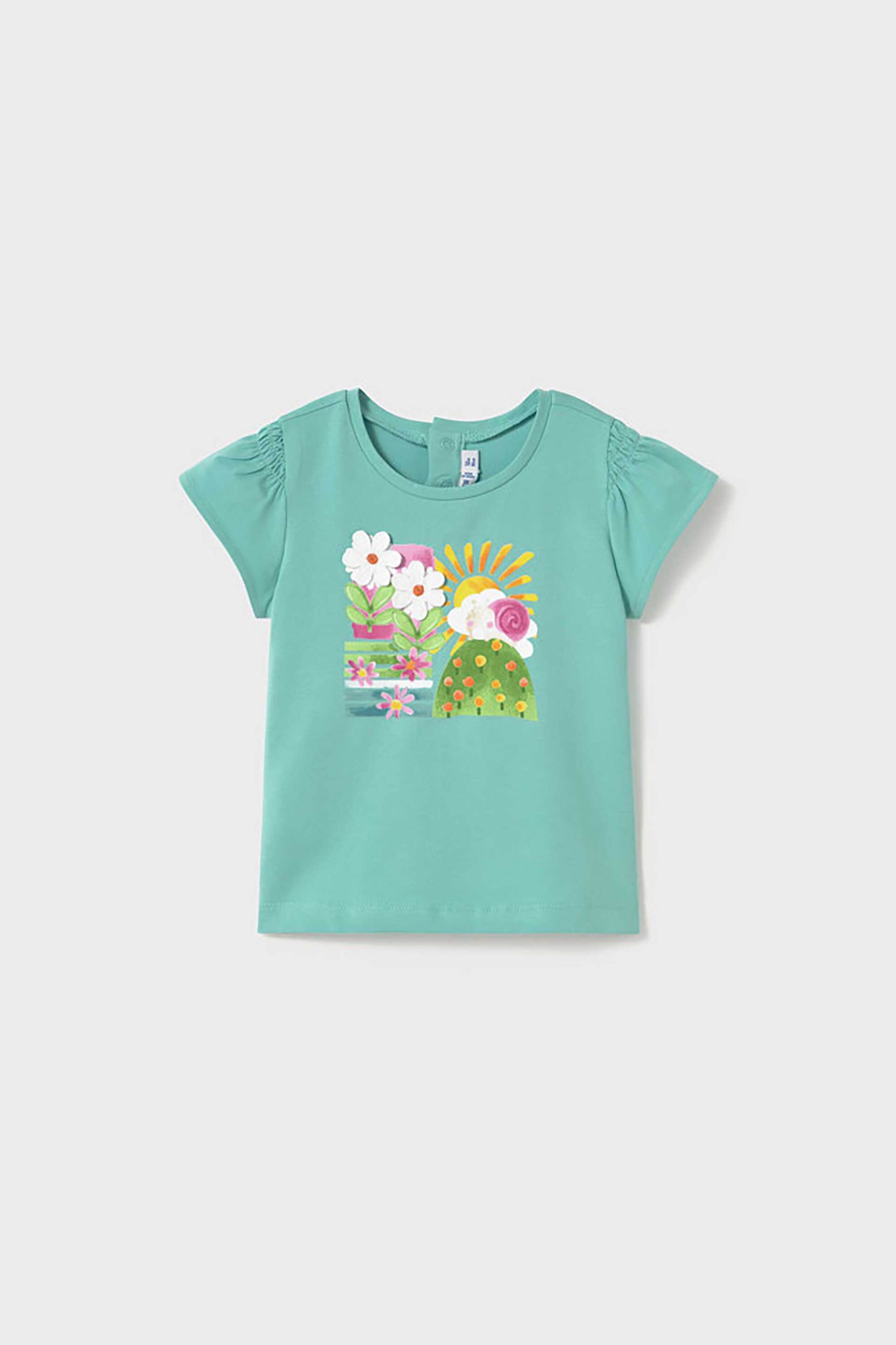 Mayoral παιδική μπλούζα με print - 1049-S25 Βεραμάν