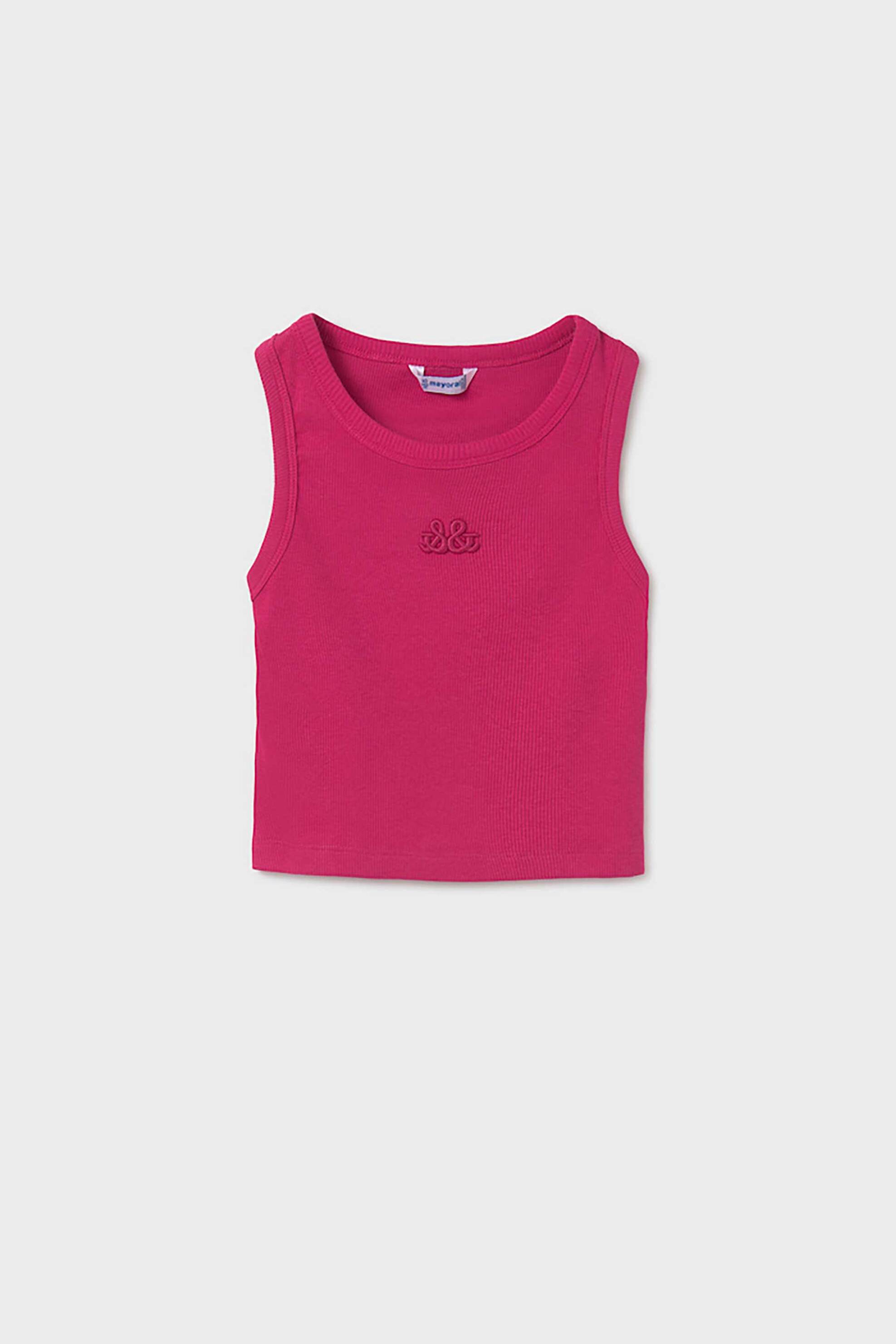 Mayoral παιδική αμάνικη μπλούζα ribbed - 6032-S25 Φούξια