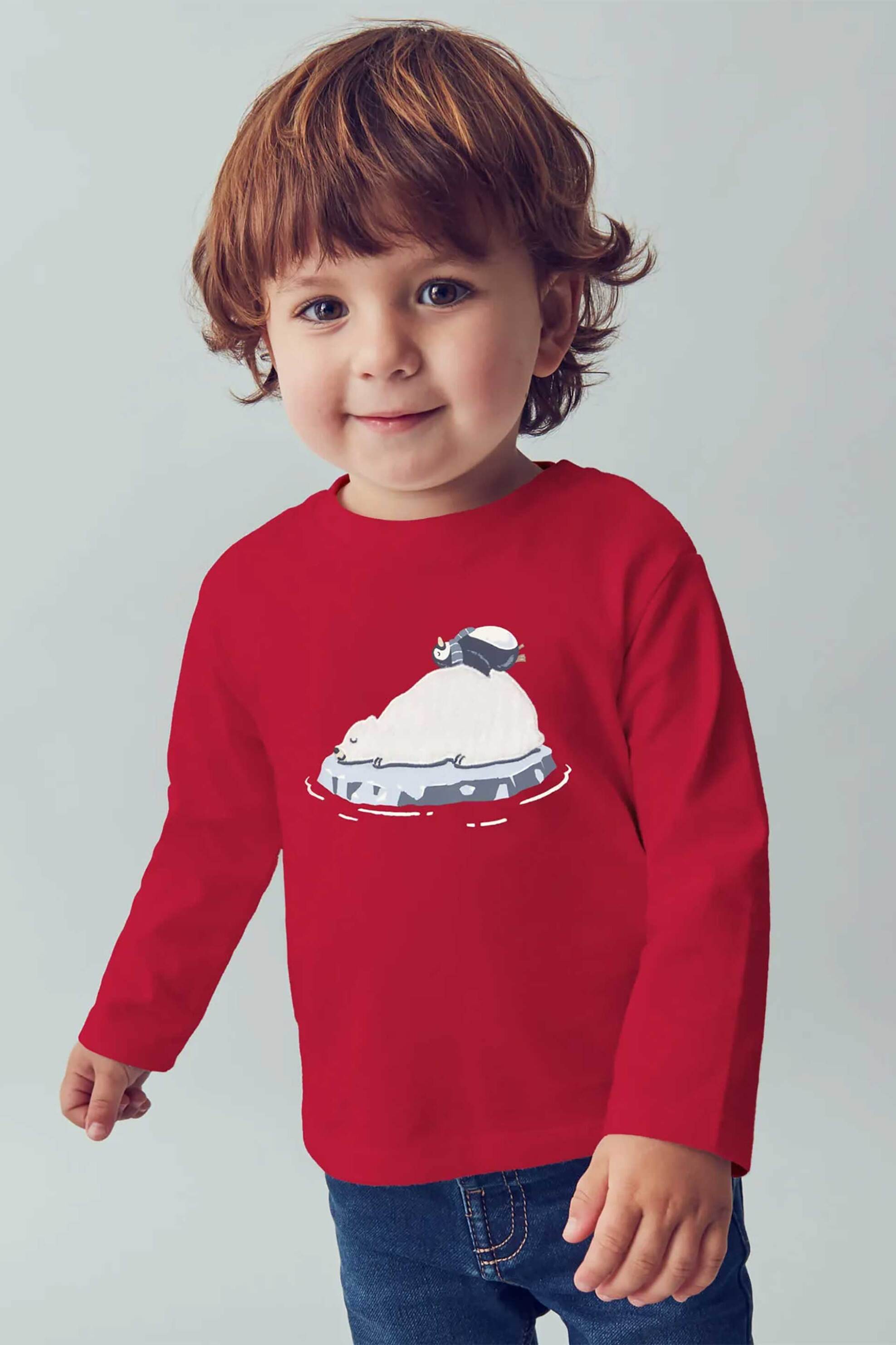 Mayoral βρεφική μακρυμάνικη μπλούζα με print - 2071-W26 Κόκκινο