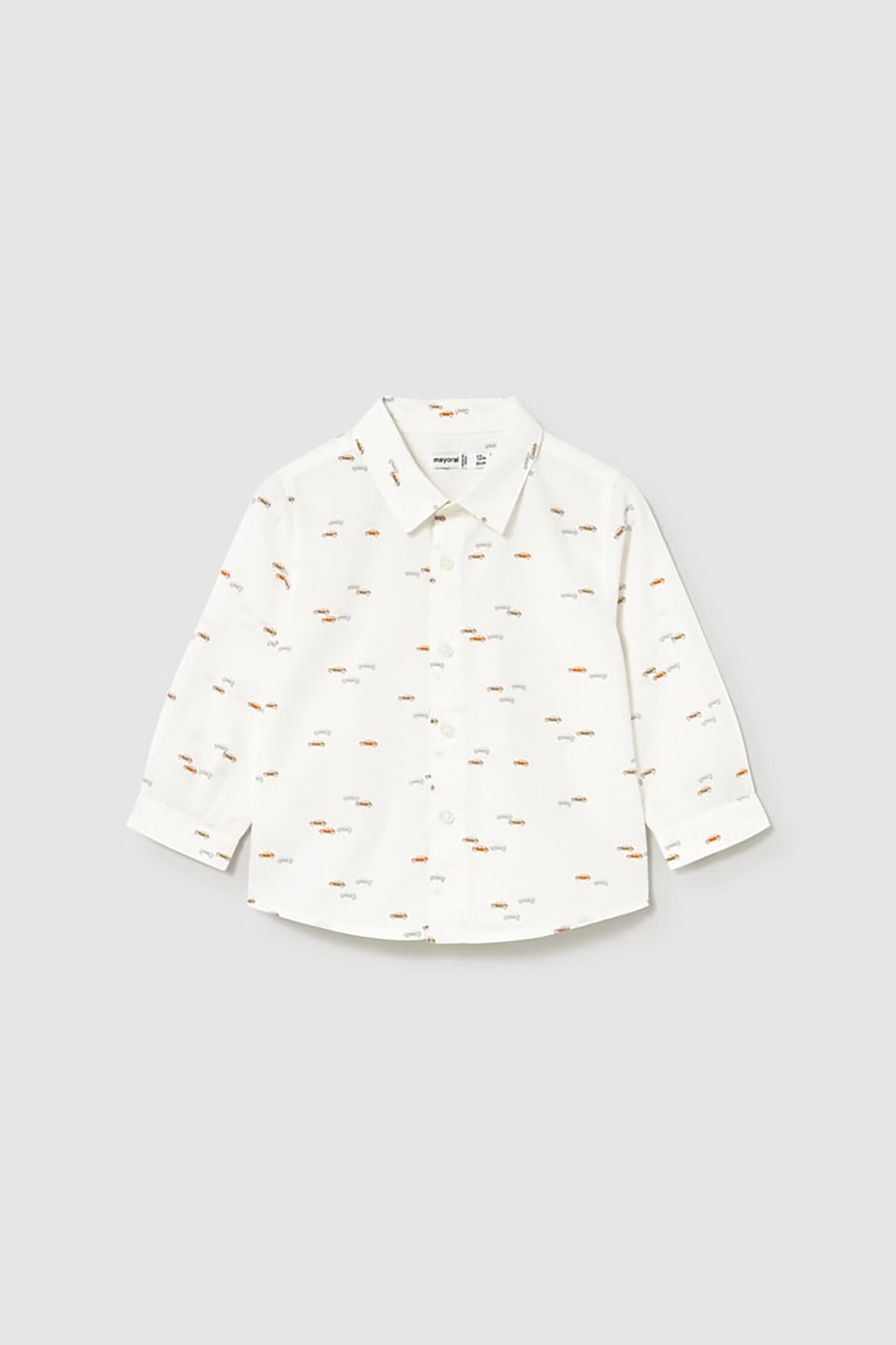 MAYORAL Mayoral βρεφικό πουκάμισο με all-over print - 2107-W26 Εκρού