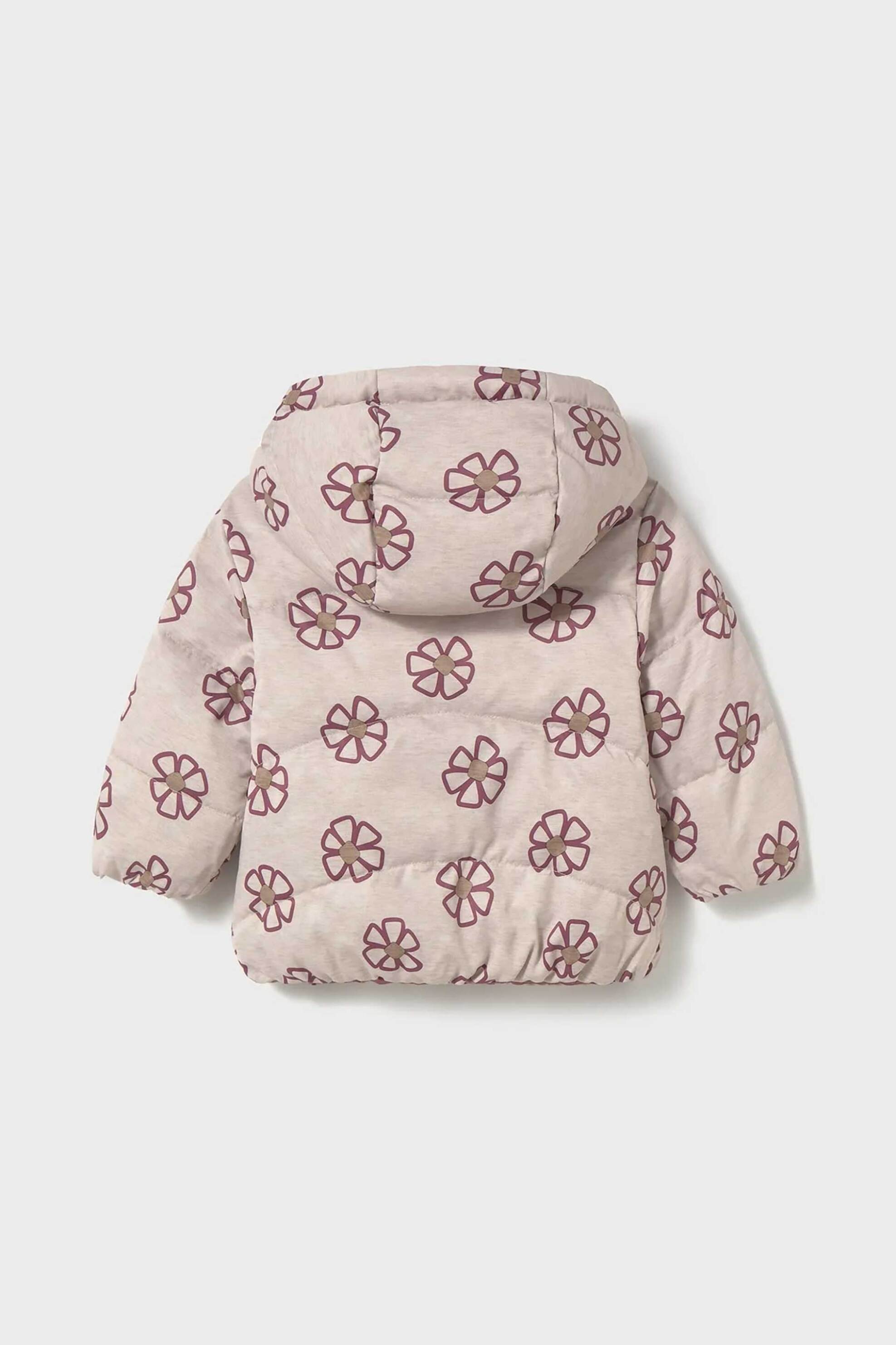Mayoral βρεφικο μπουφάν με καπιτονέ σχέδιο και all-over print - 2437-W26 Ροζ φωτογραφία
