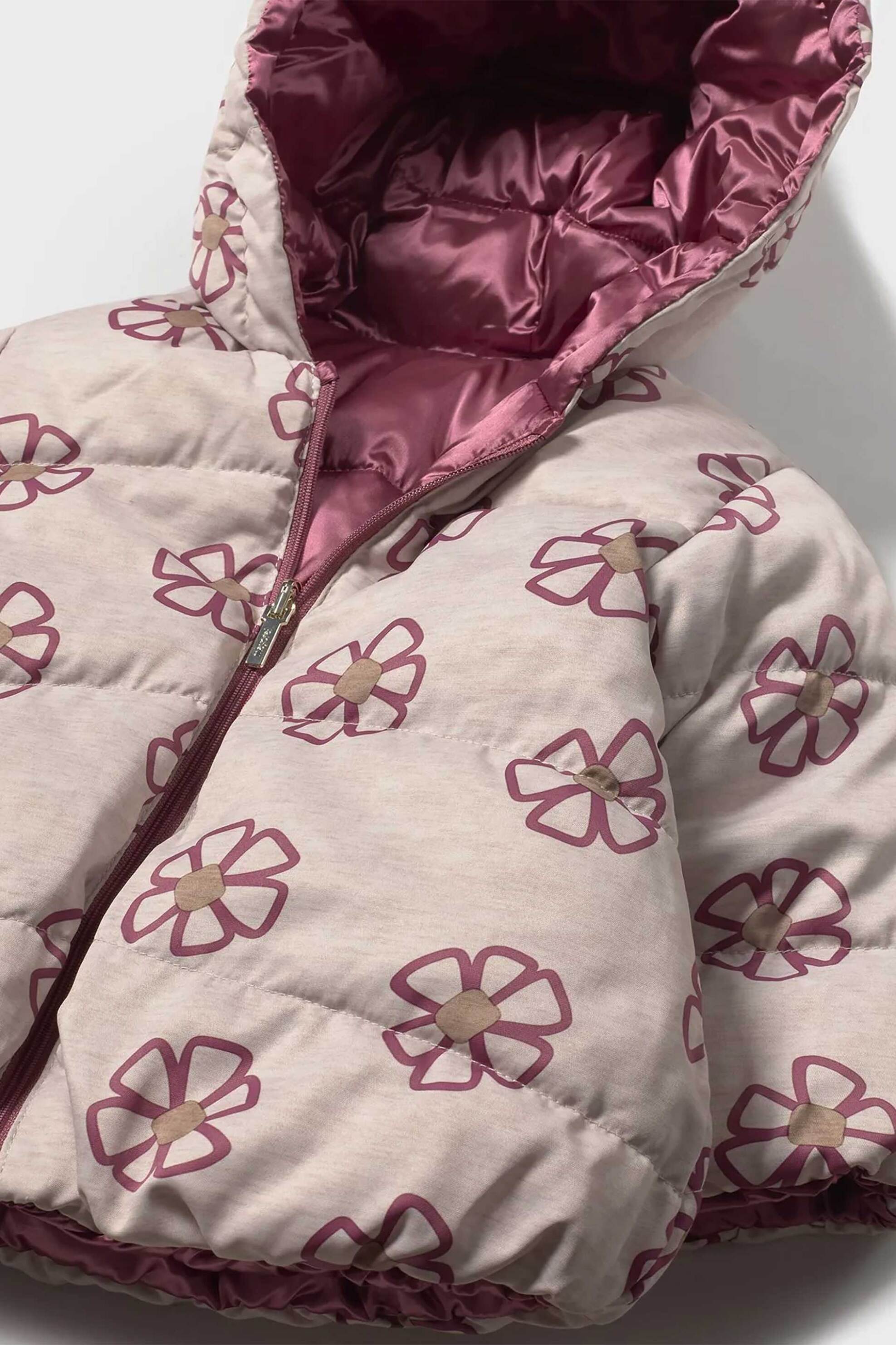 Mayoral βρεφικο μπουφάν με καπιτονέ σχέδιο και all-over print - 2437-W26 Ροζ φωτογραφία