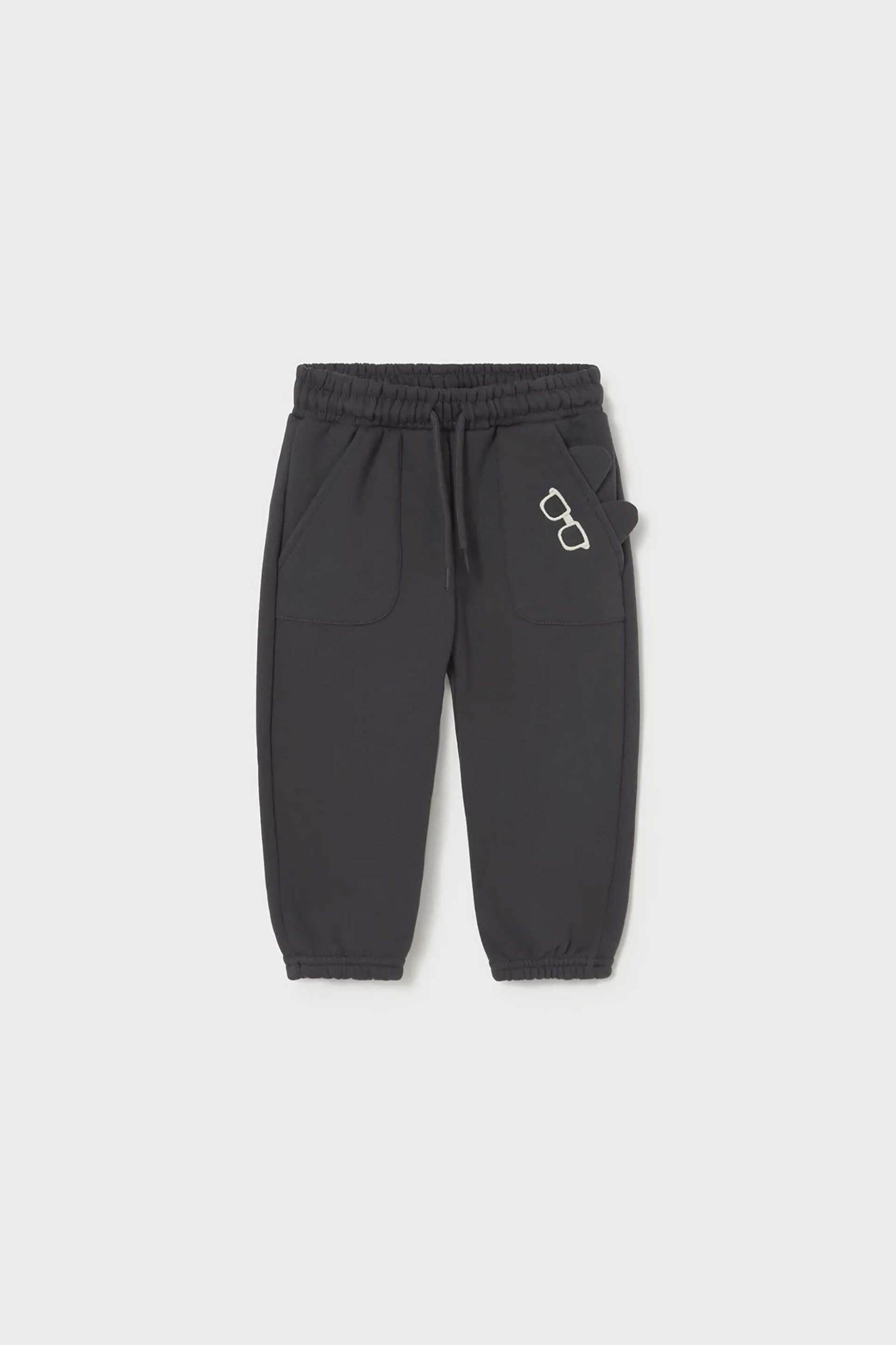 Mayoral βρεφικό παντελόνι φόρμας με ελαστική μέση - 2504-W26 Γκρι