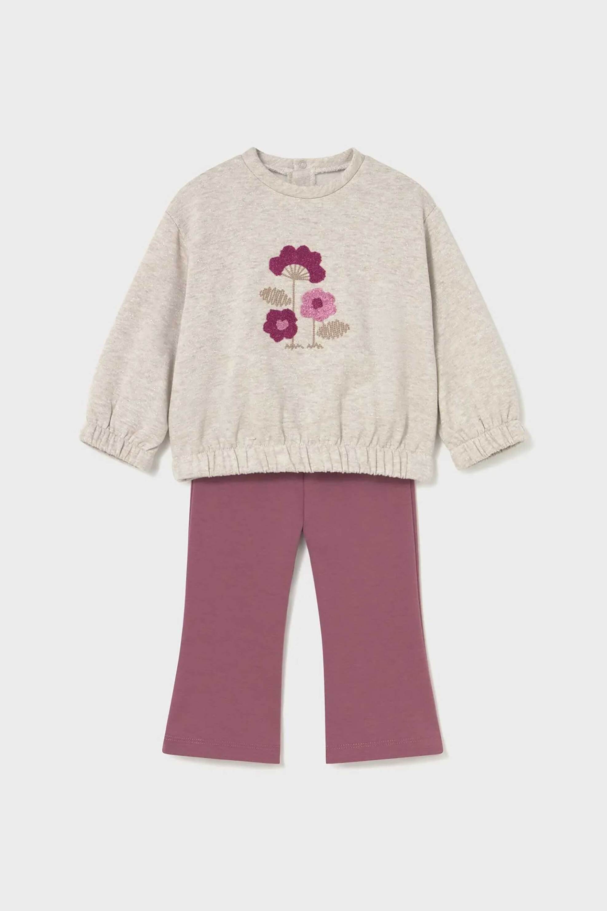 Mayoral βρεφικό σετ μπλούζα με κολάν (2 τεμάχια) - 2740-W26 Ροζ φωτογραφία