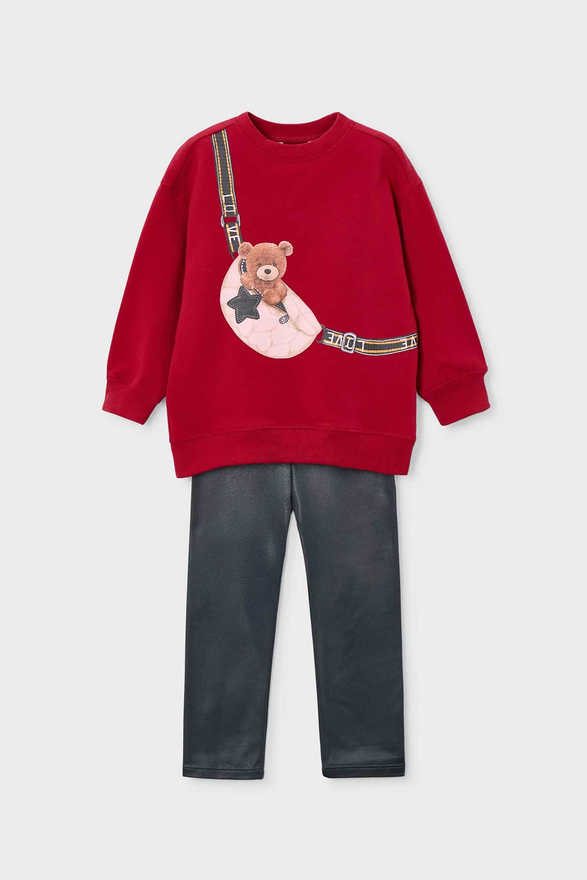 Mayoral παιδικό σετ μπλούζα με κολάν (2 τεμάχια) - 4727-W26 Γκρι