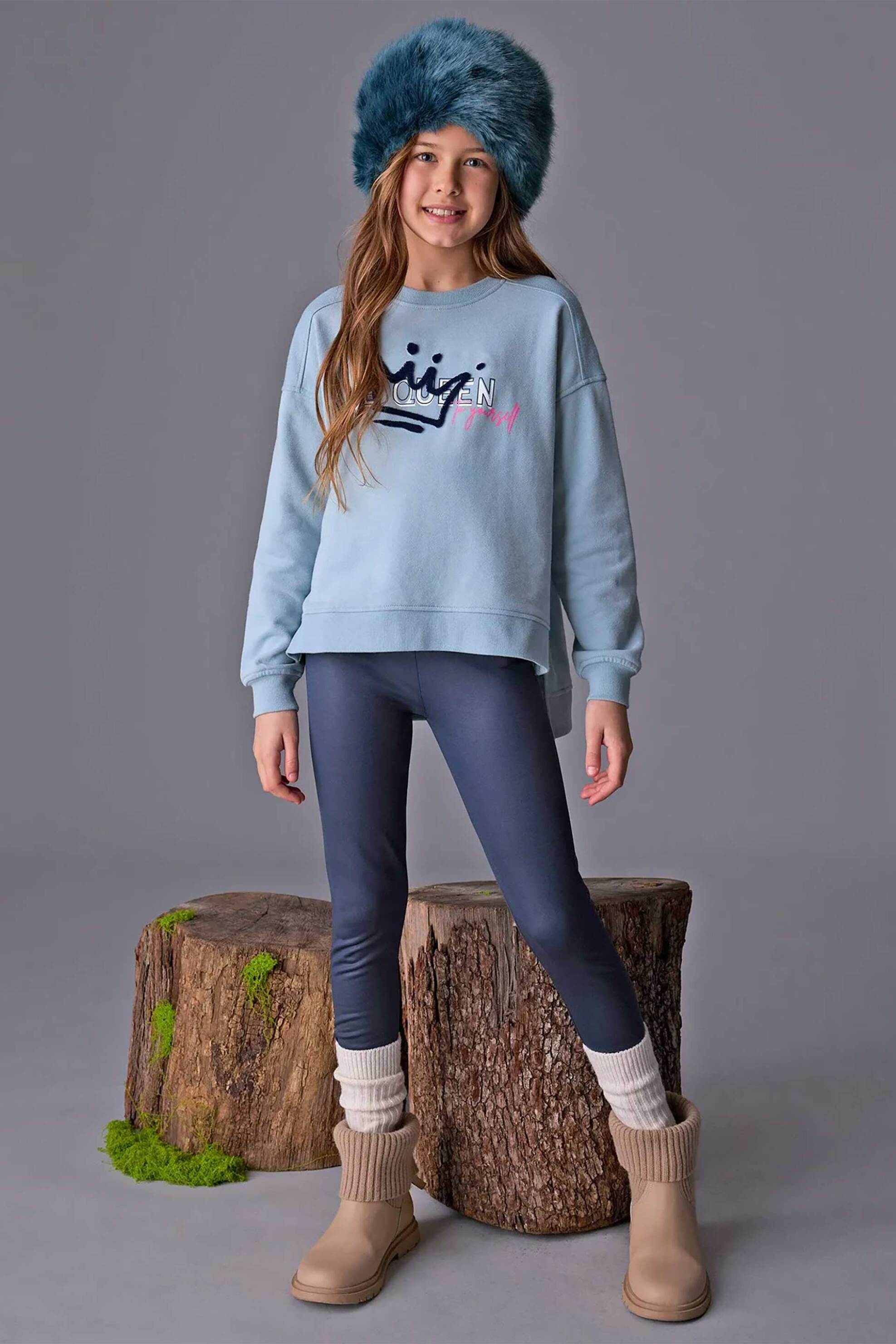 MAYORAL Mayoral παιδικό σετ μπλούζα με κολάν (2 τεμάχια) - 7759-W26 Μπλε