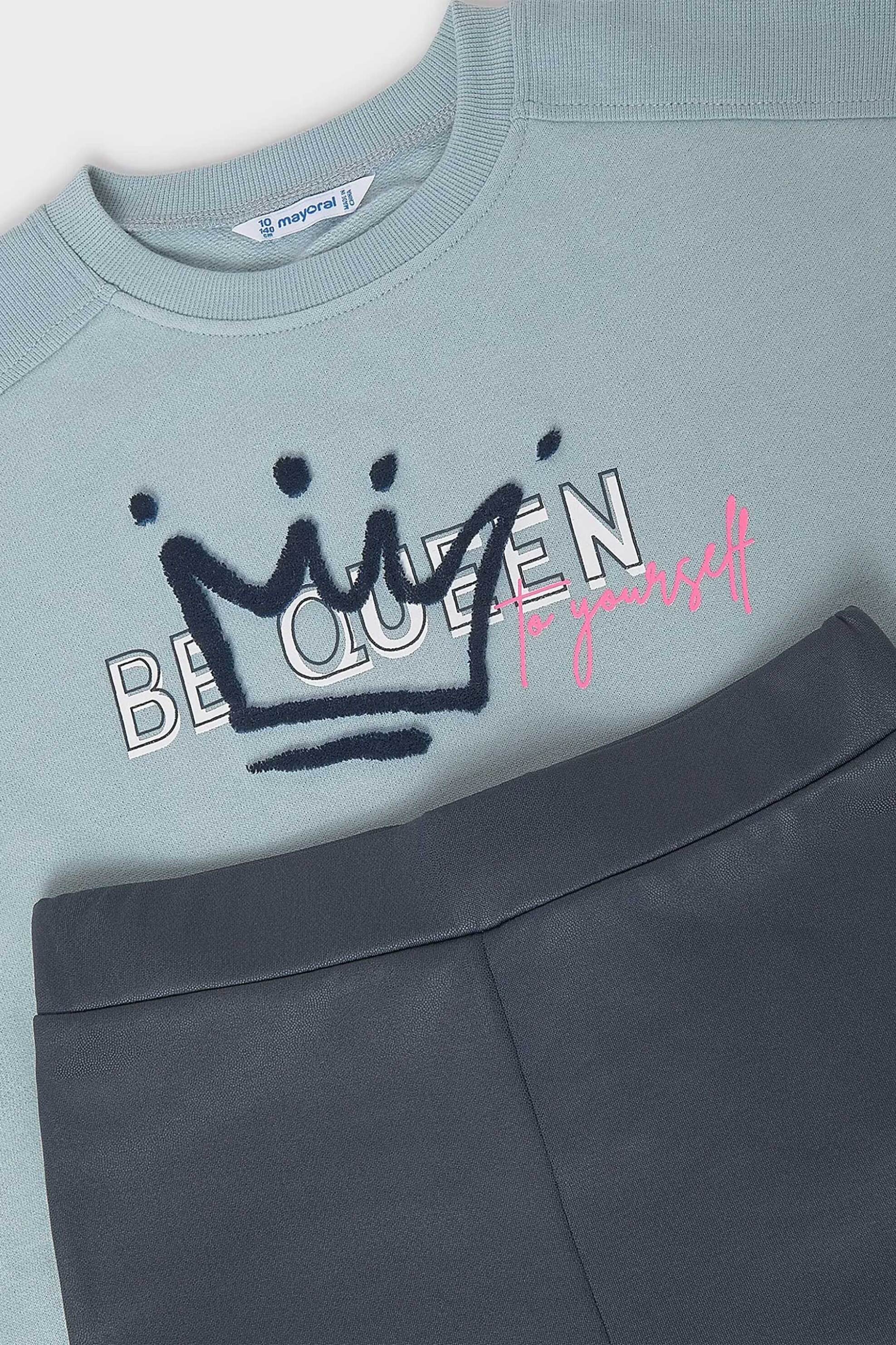 Mayoral παιδικό σετ μπλούζα με κολάν (2 τεμάχια) - 7759-W26 Μπλε φωτογραφία