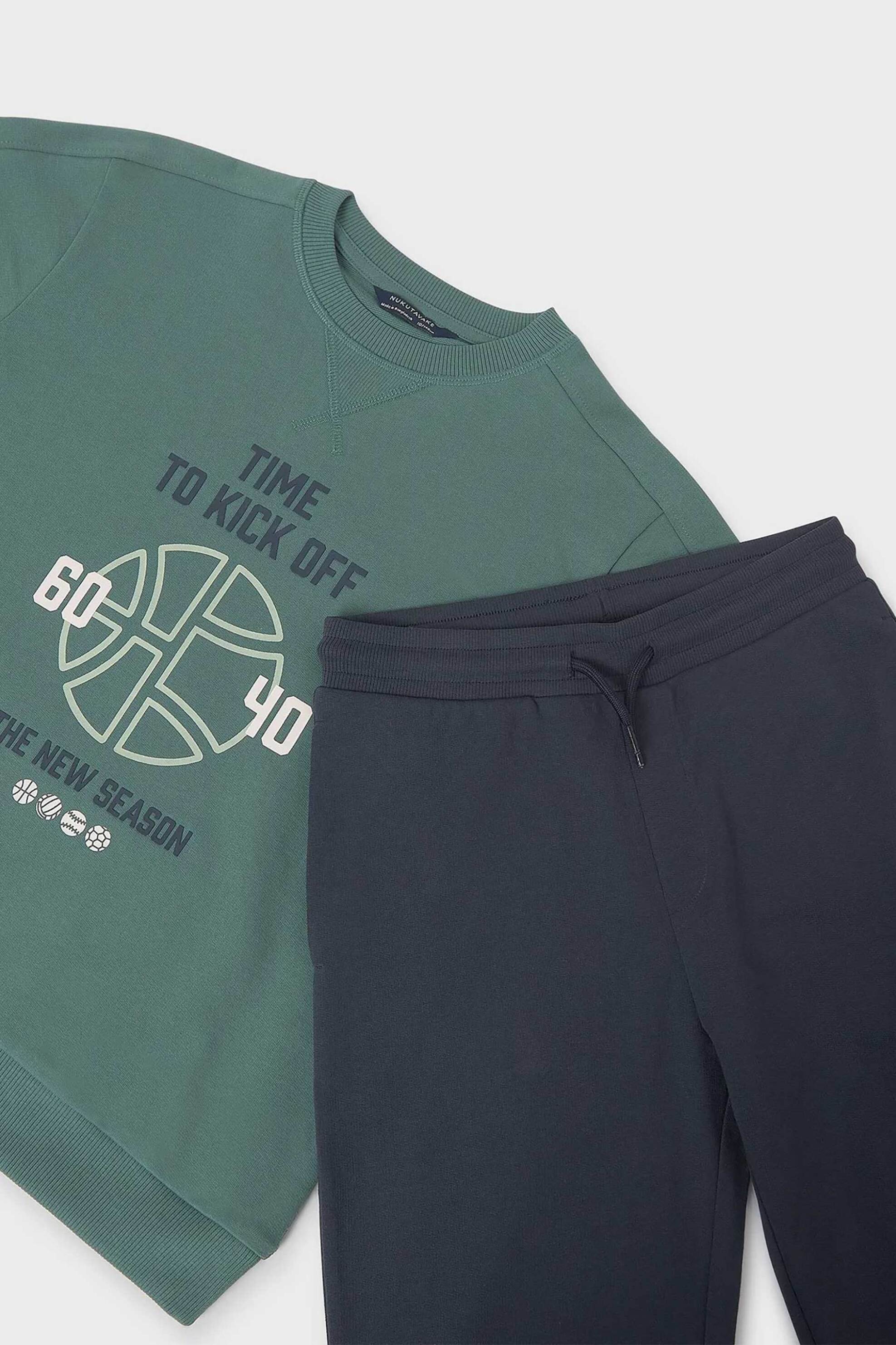 Mayoral παιδικό σετ μπλούζα με παντελόνι φόρμας (2 τεμάχια) - 7848-W26 Μπλε Σκούρο φωτογραφία