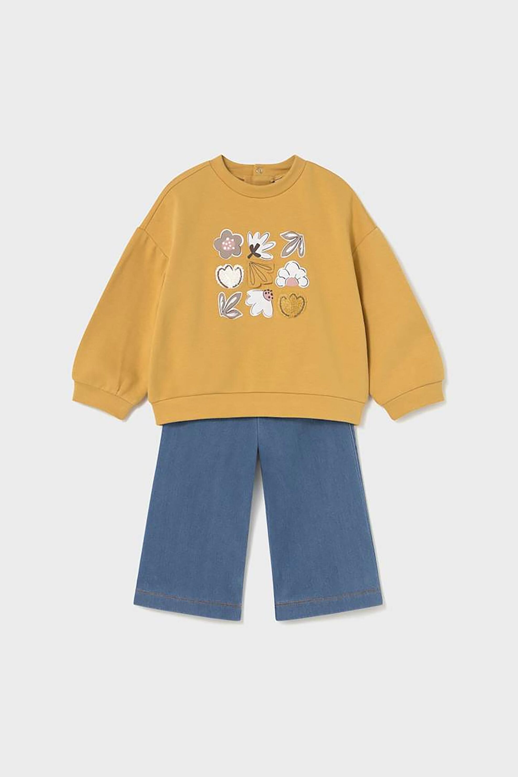 Mayoral βρεφικό σετ μπλούζα και παντελόνι (2 τεμάχια) - 2594-W26 Κίτρινο