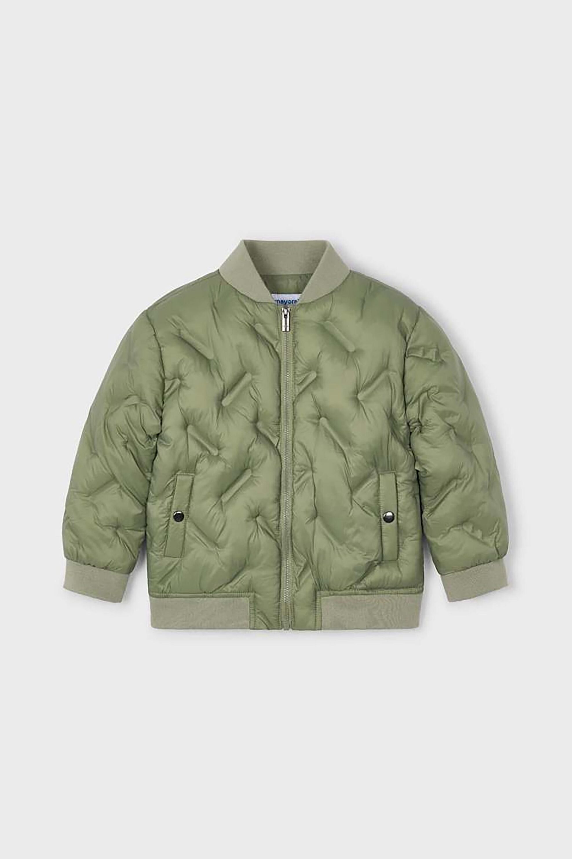Mayoral παιδικό μπουφάν bomber μονόχρωμο - 4420-W26 Πράσινο Ανοιχτό