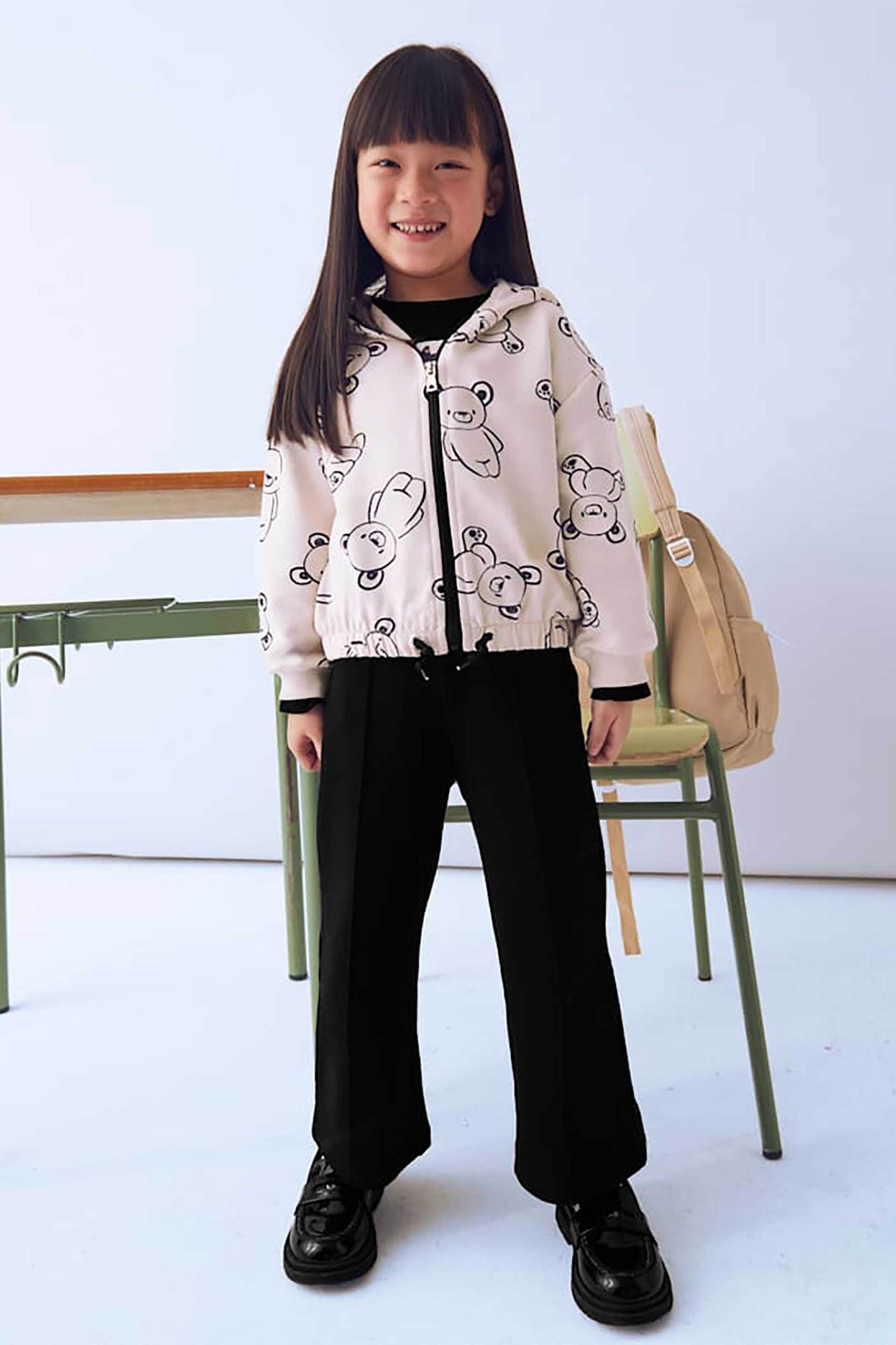 Mayoral παιδικό σετ ζακέτα φούτερ και φόρμες (3 τεμάχια) - 4895-W26 Μαύρο