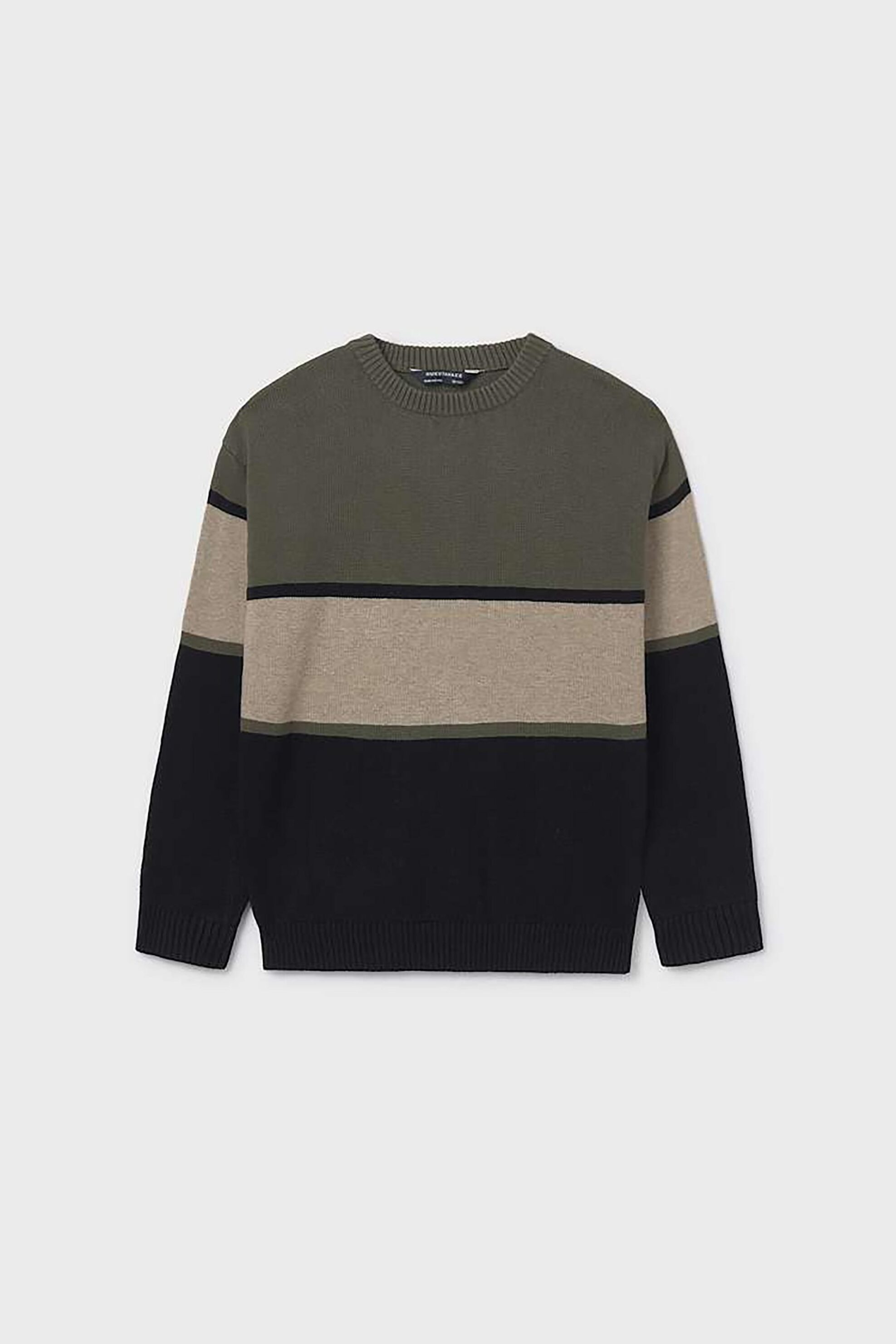 Mayoral παιδικό πουλόβερ με ριγέ σχέδιο - 7303-W26 Λαδί