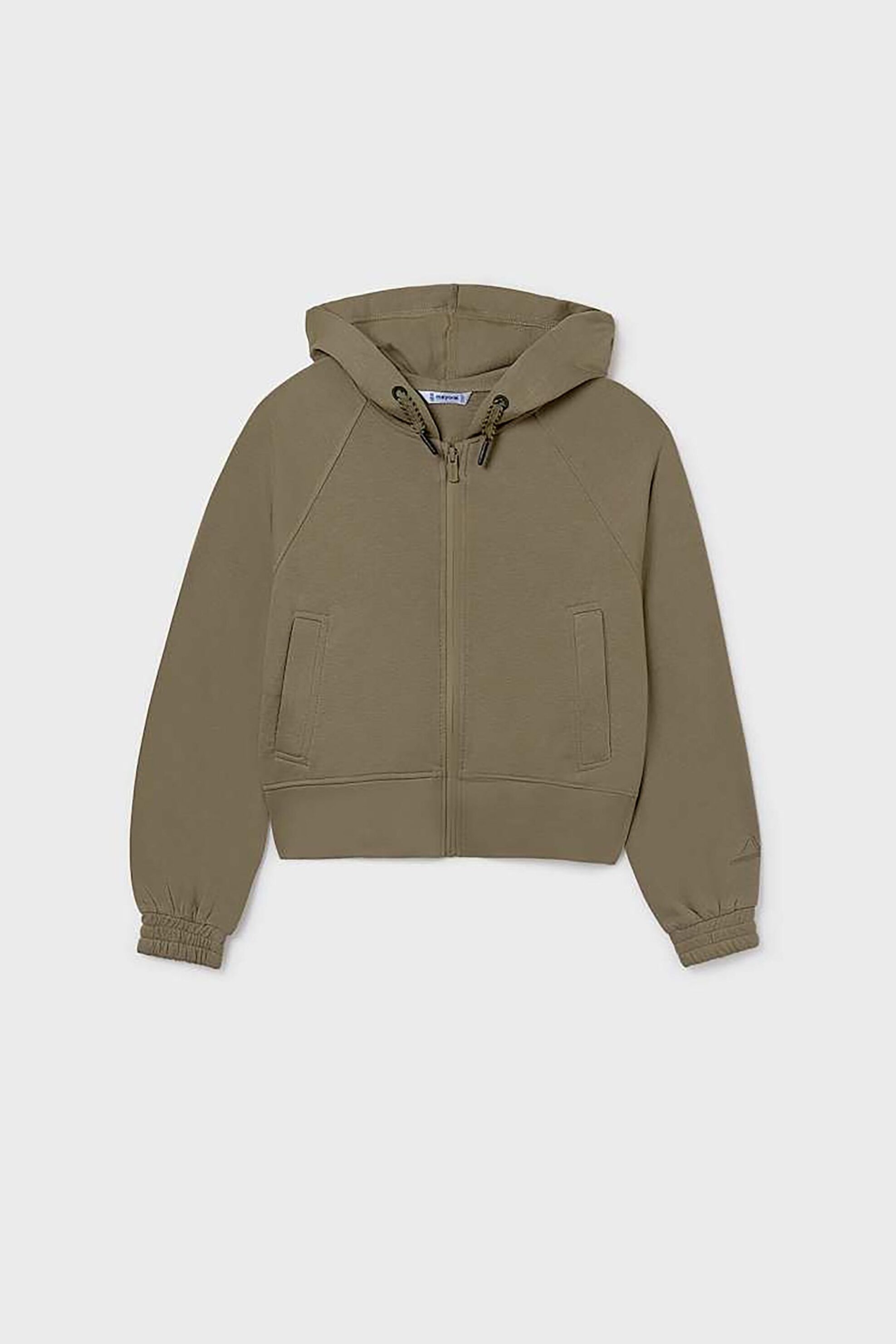 Mayoral παιδική ζακέτα φούτερ μονόχρωμη - 7439-W26 Λαδί