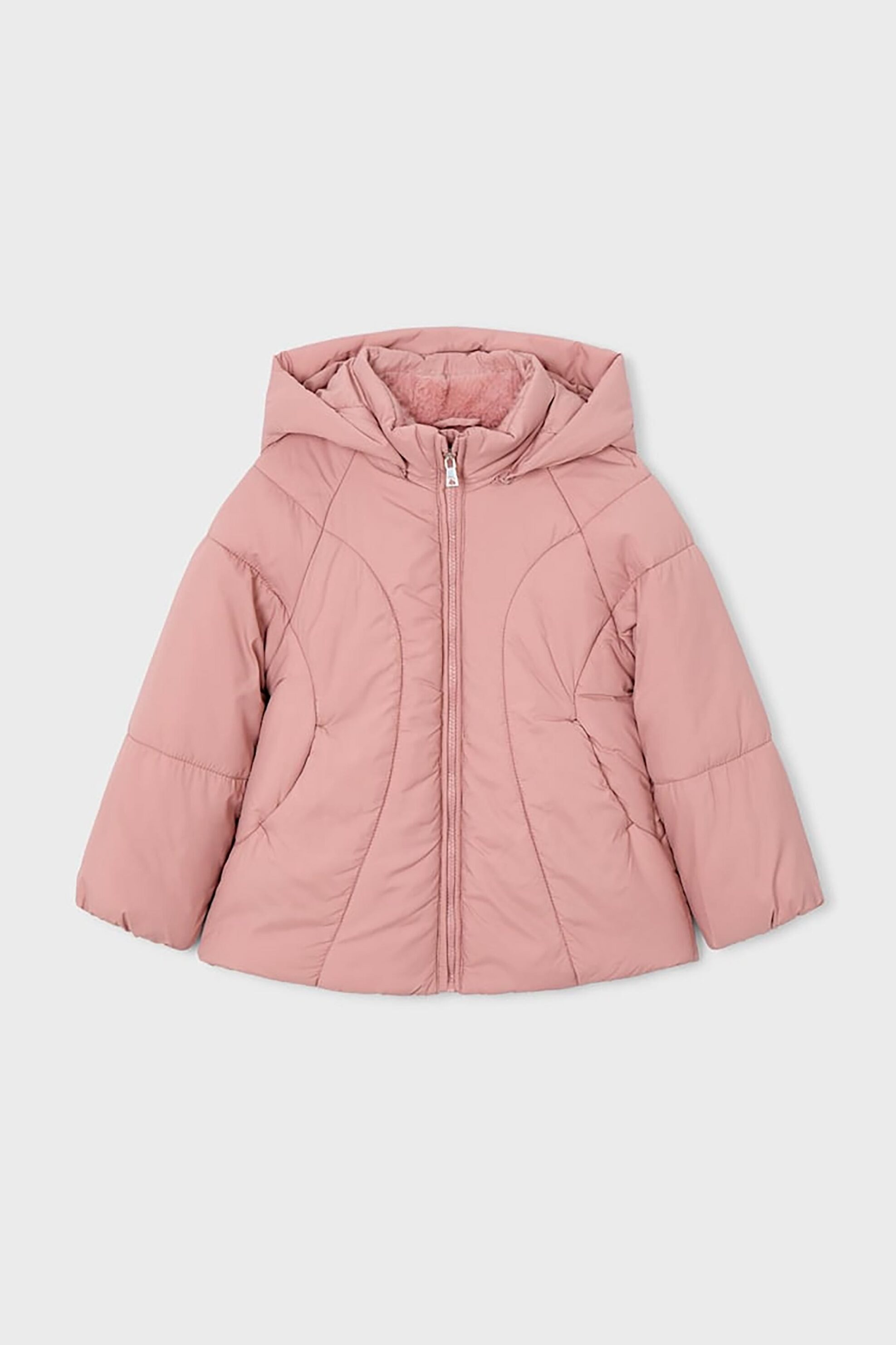 Mayoral παιδικό μπουφάν μονόχρωμο - 415-W26 Ροζ