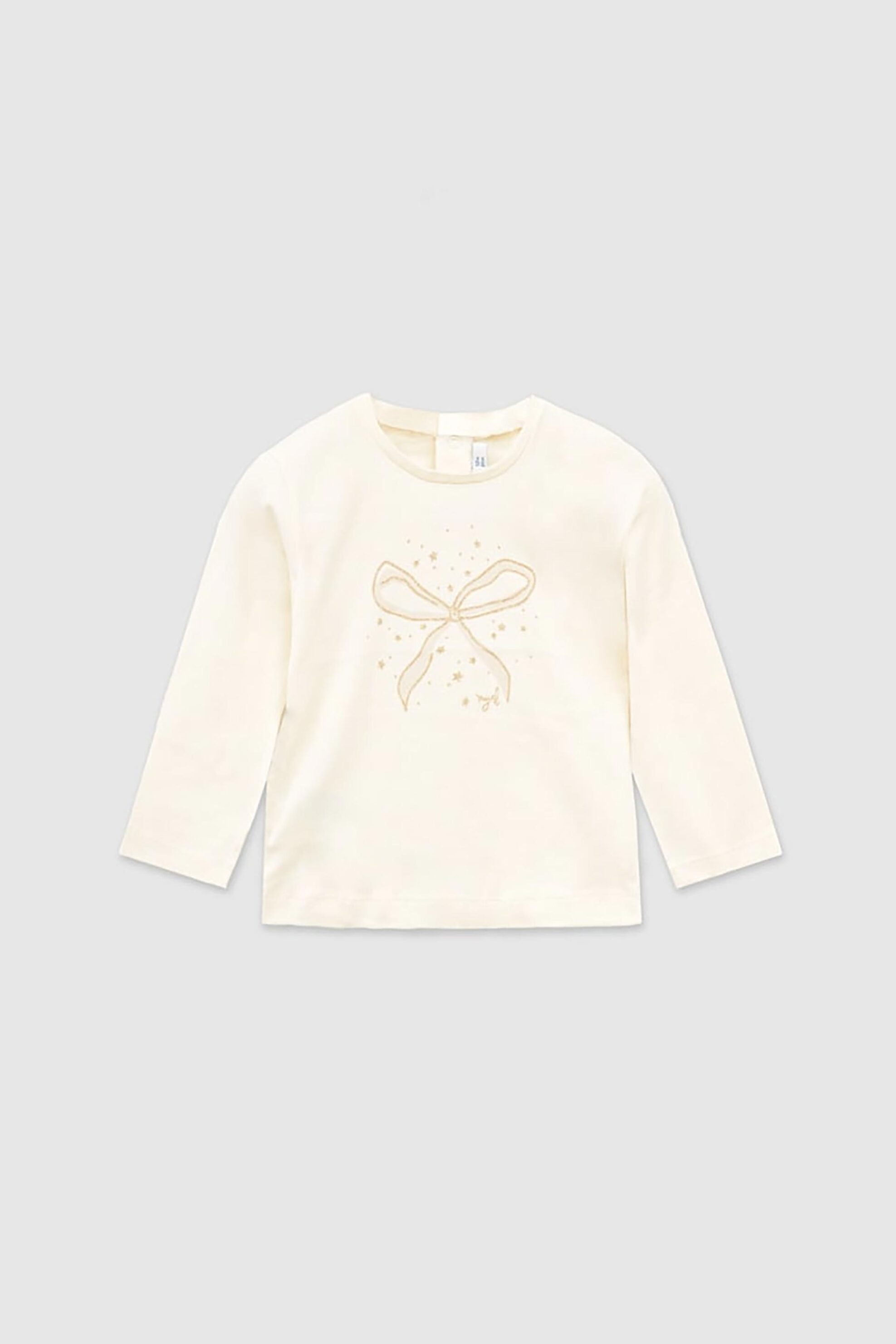 Mayoral παιδική μπλούζα με print - 116-W26 Κρέμ