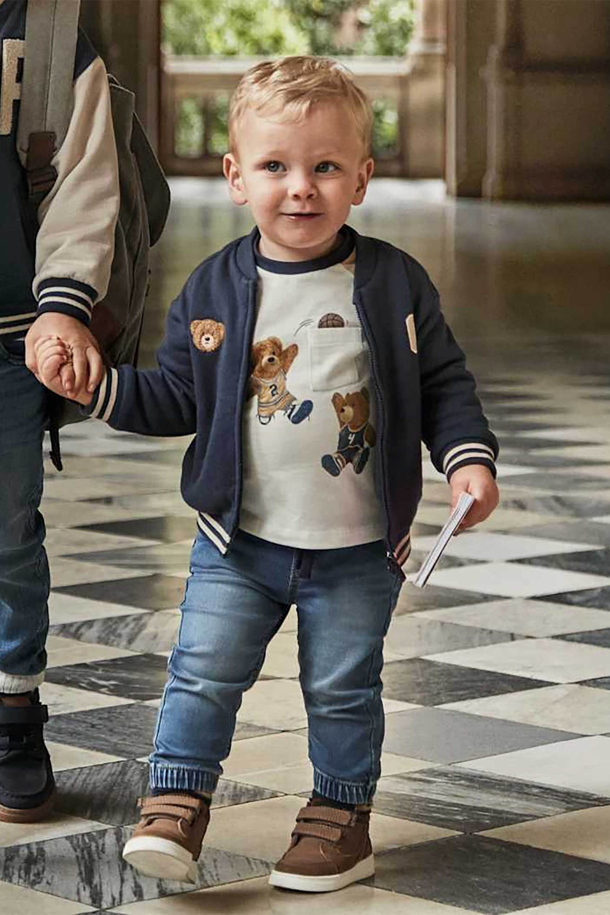 Mayoral βρεφικό τζιν παντελόνι με ελαστική μέση - 2508-W26 Denim Blue