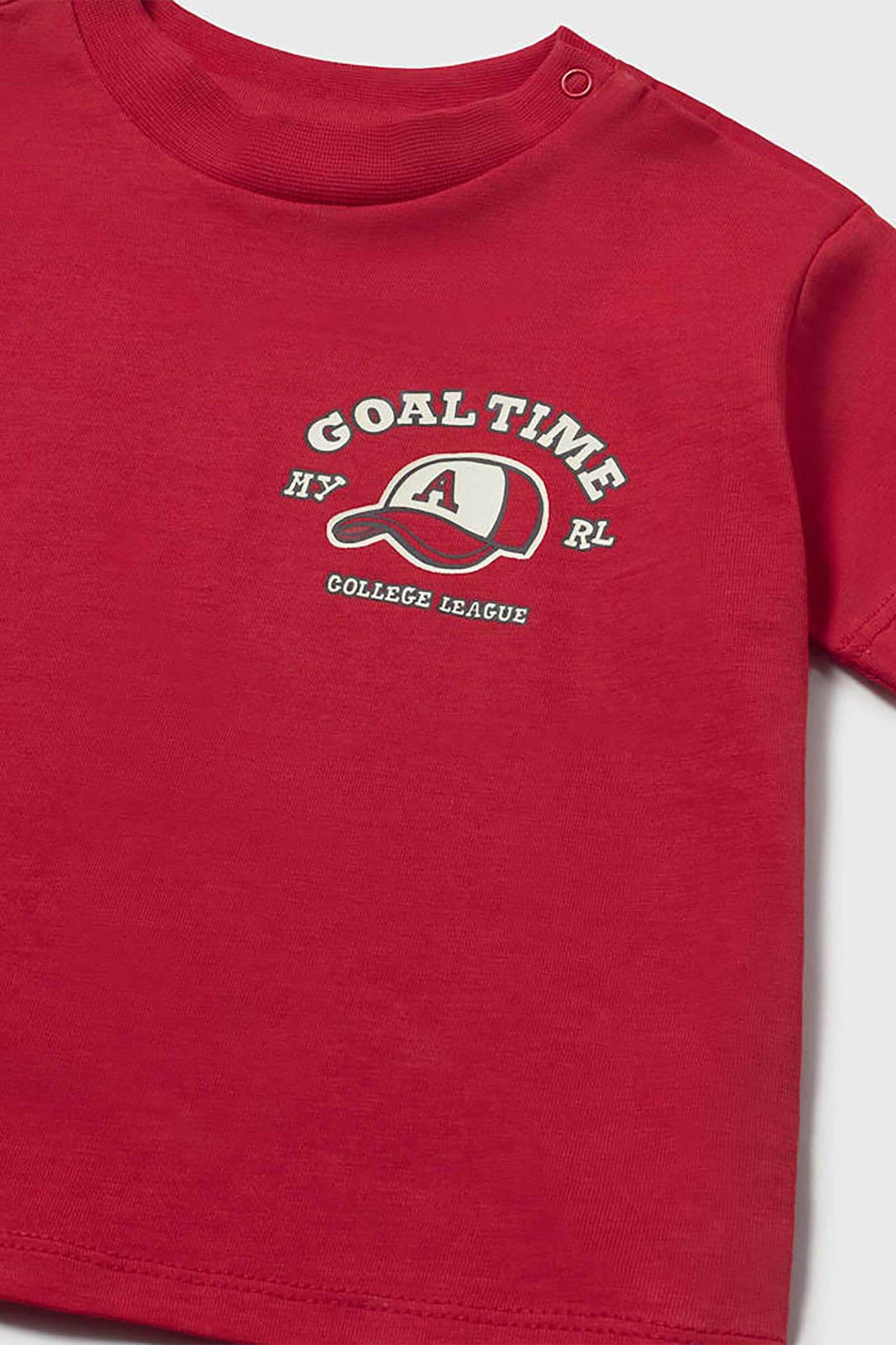 Mayoral βρεφική μπλούζα με print - 1007-S26 Κόκκινο φωτογραφία