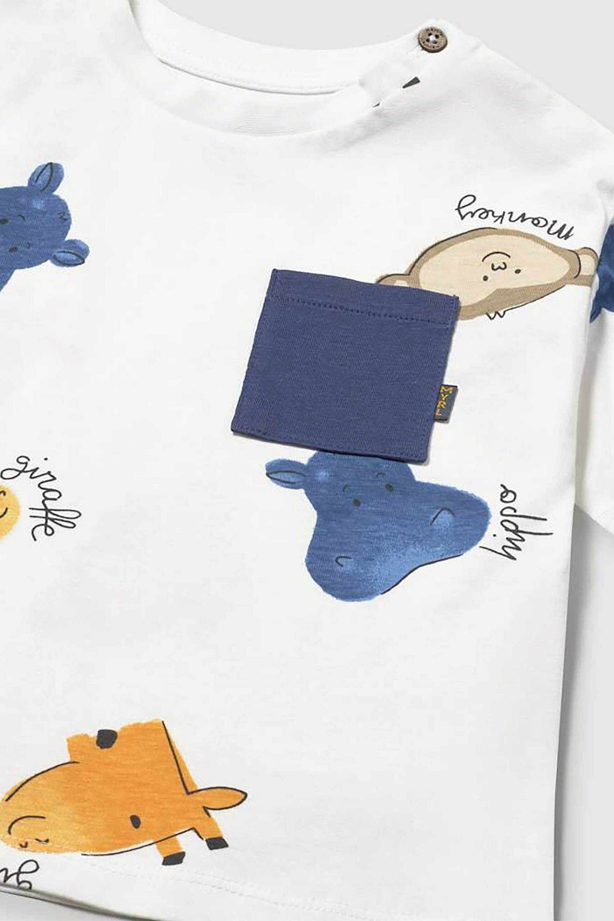 Mayoral βρεφική μπλούζα με all-over print - 1014-S26 Μπλε φωτογραφία