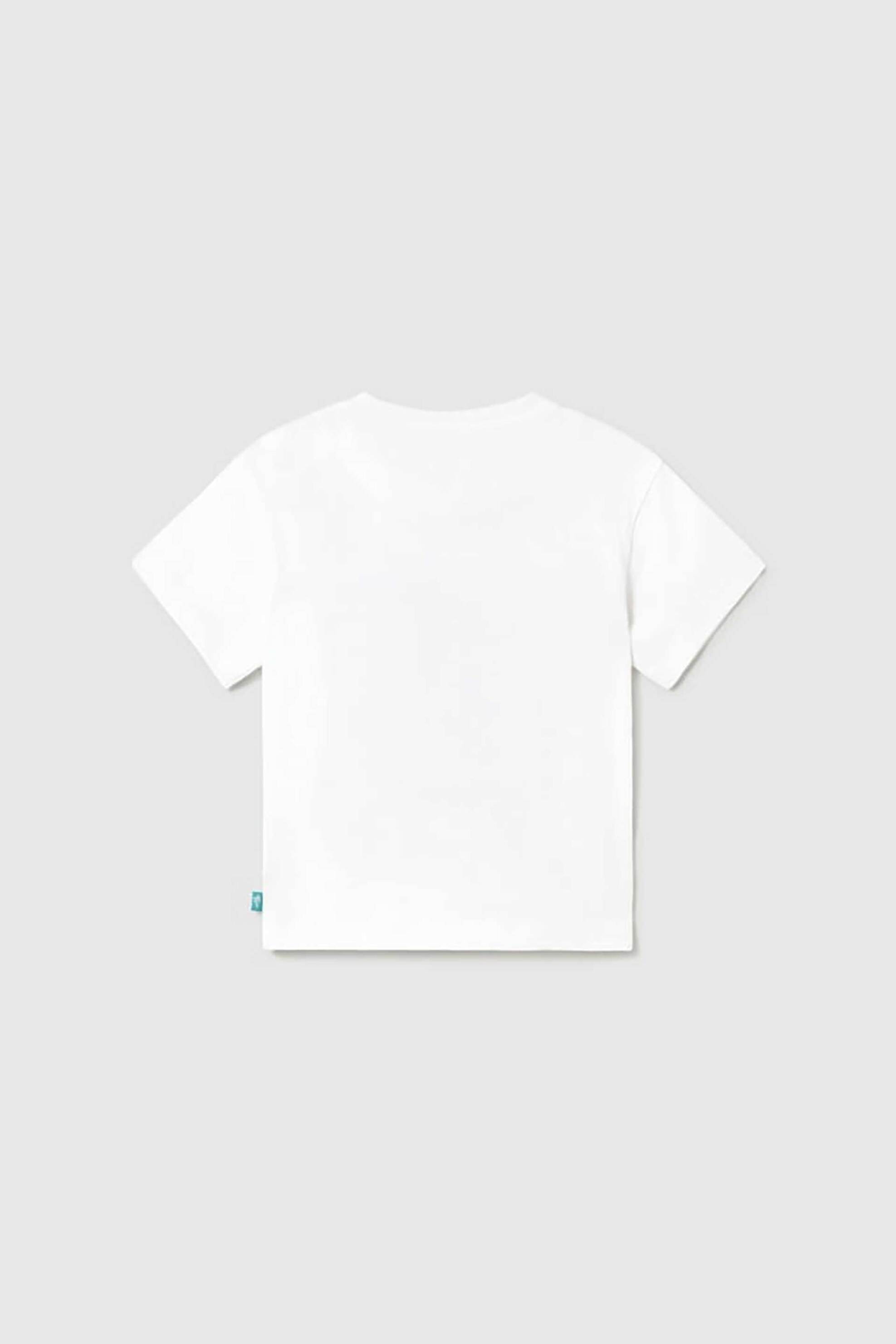 Mayoral βρεφική μπλούζα με print - 1015-S26 Λευκό φωτογραφία