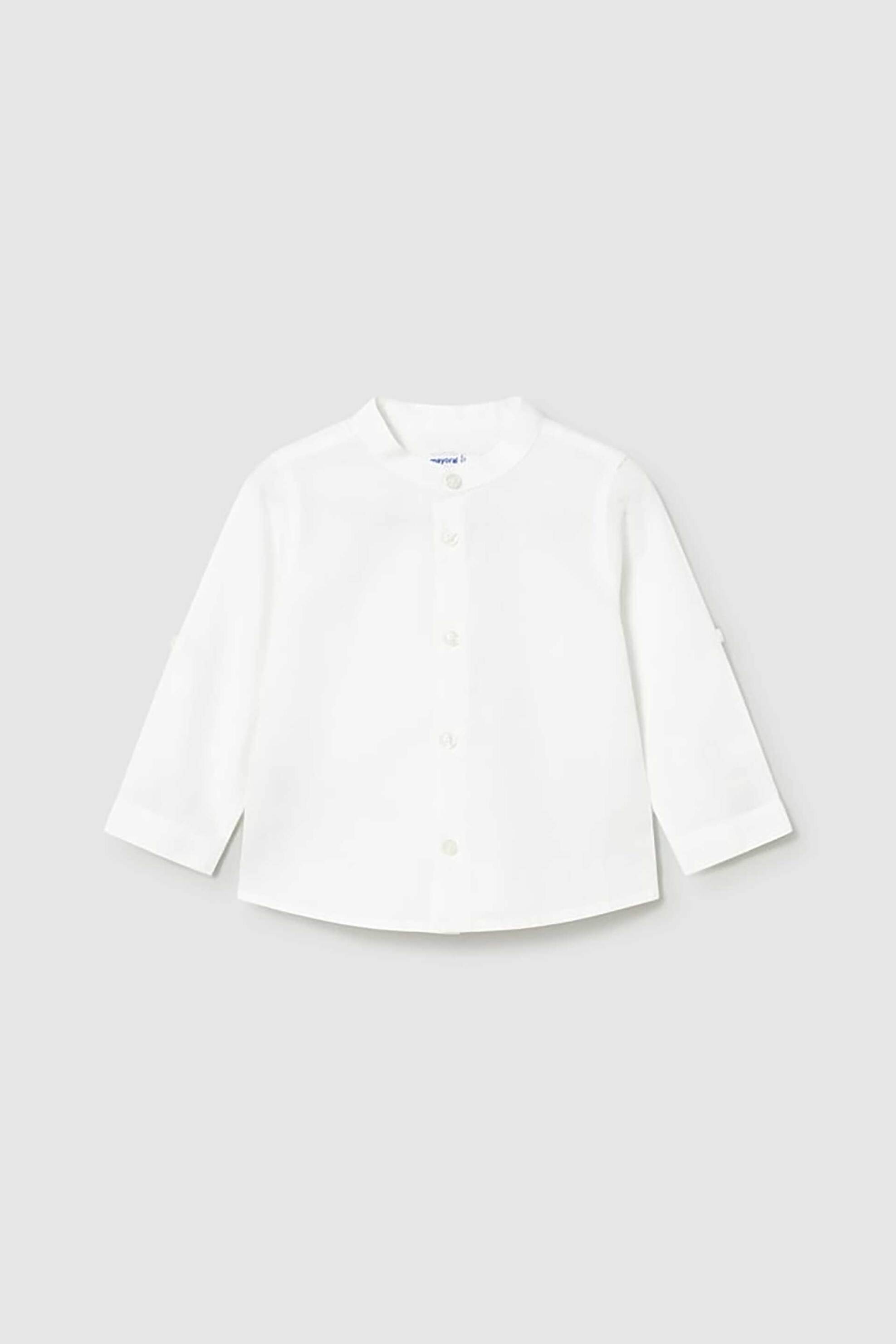 MAYORAL Mayoral βρεφικό πουκάμισο μονόχρωμο - 1116-S26 Λευκό