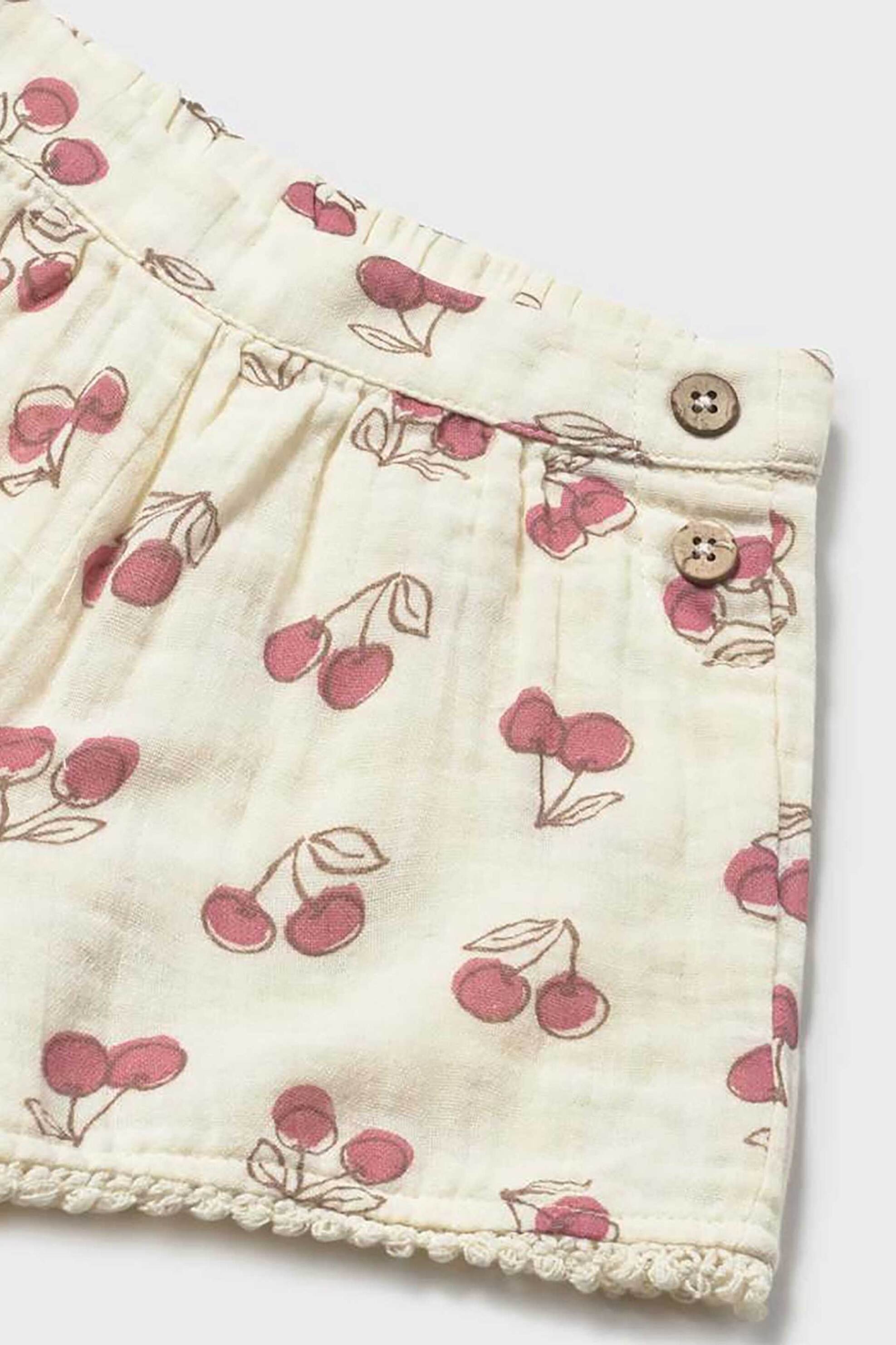 Mayoral βρεφικό σορτς με all-over print - 1202-S26 Μπεζ φωτογραφία