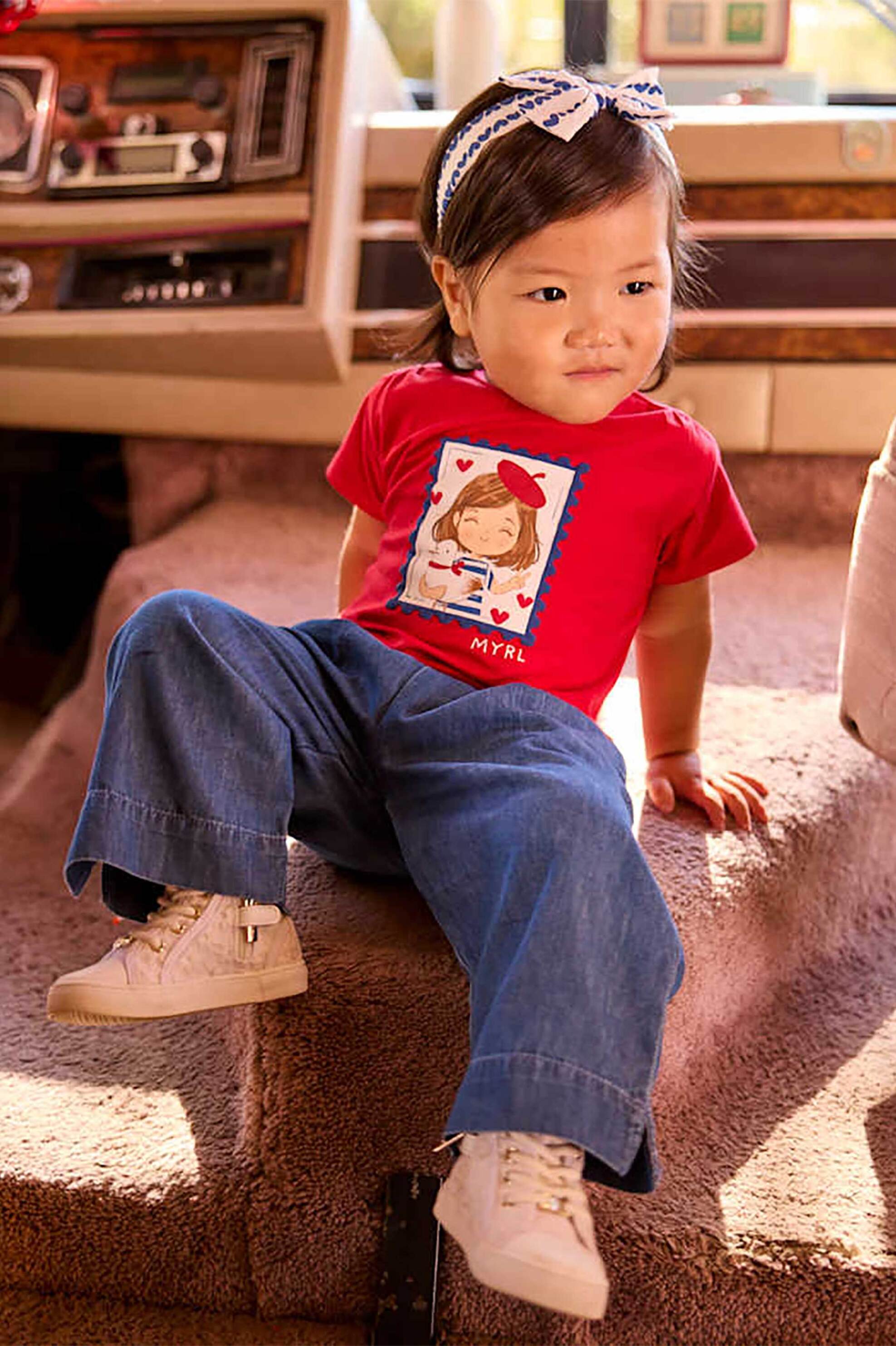 MAYORAL Mayoral βρεφικό παντελόνι με ελαστική μέση - 1526-S26 Μπλε Σκούρο