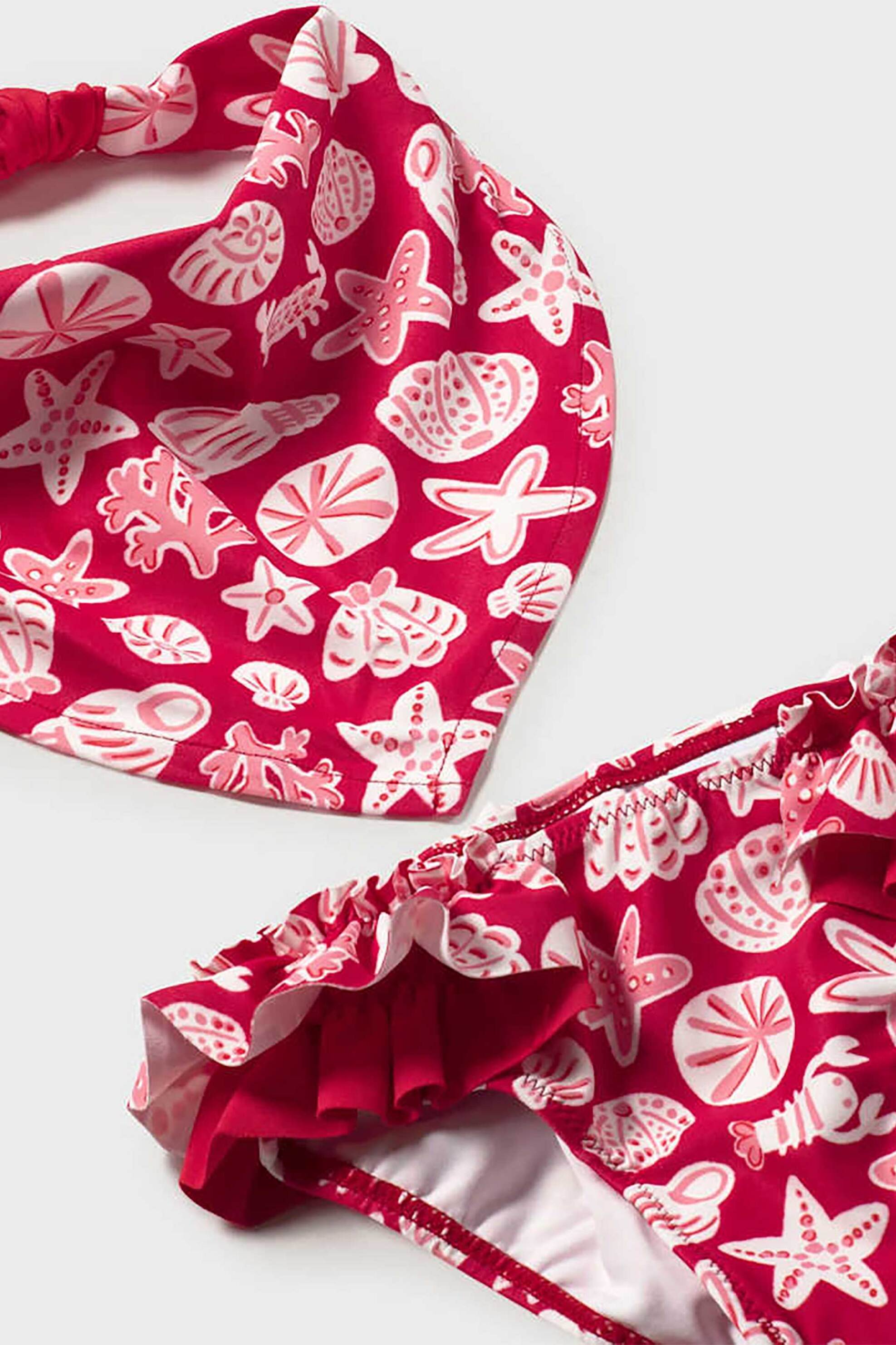 Mayoral βρεφικό μαγιό μονοκίνι και μπαντάνα με all-over print - 1657-S26 Κόκκινο φωτογραφία