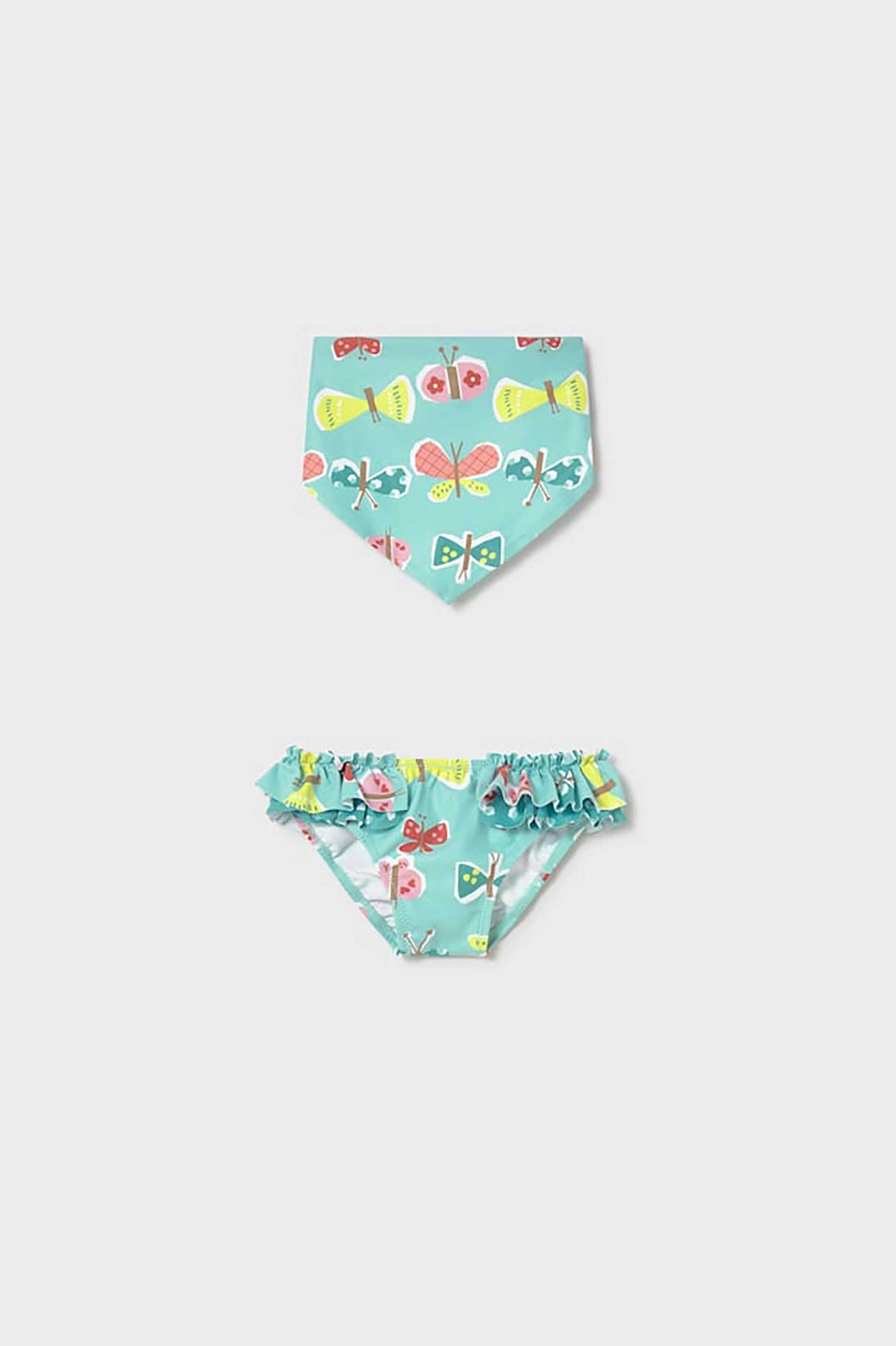 MAYORAL Mayoral βρεφικό μαγιό μονοκίνι και μπαντάνα με all-over print - 1657-S26 Τυρκουάζ