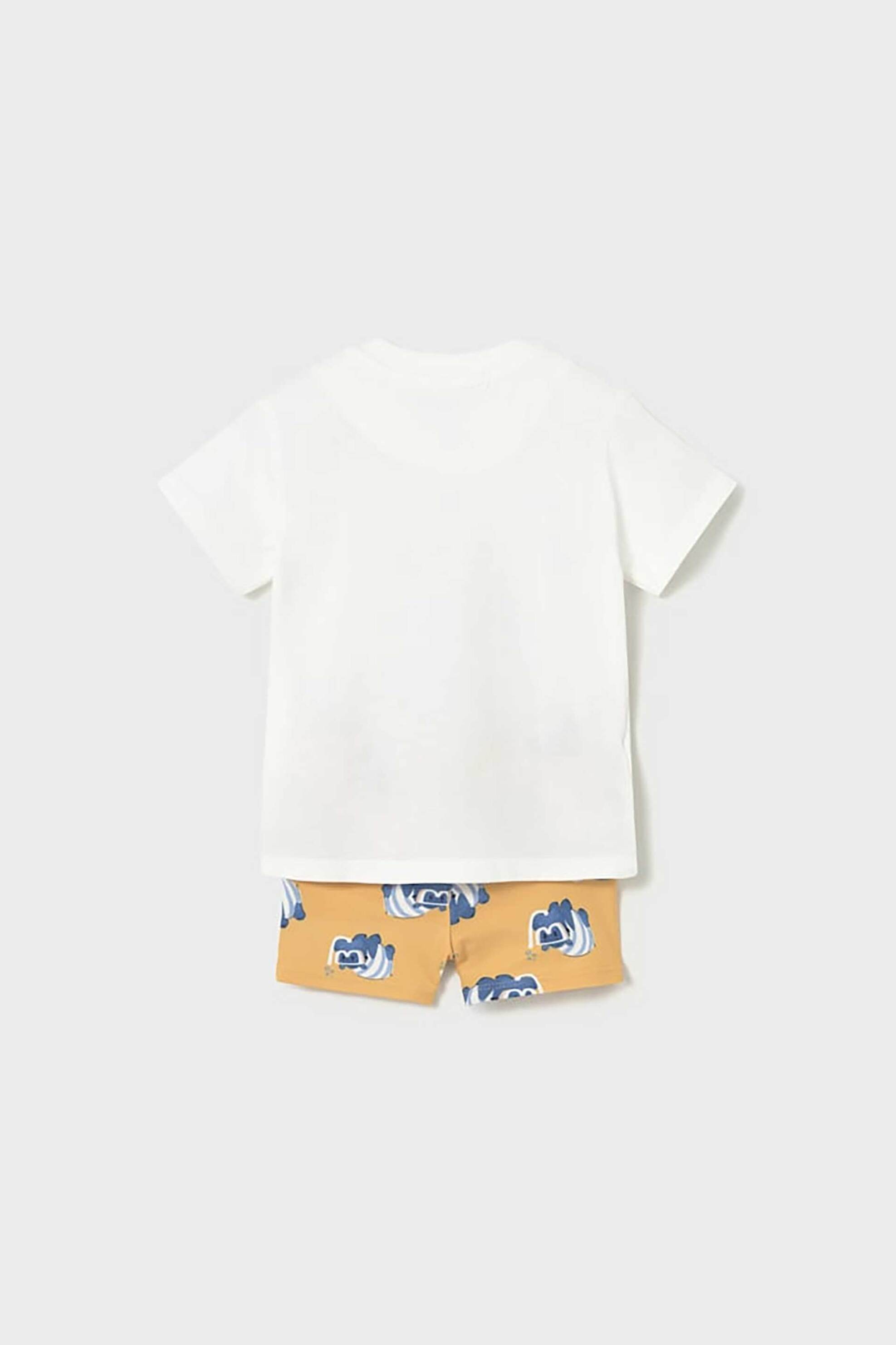 Mayoral βρεφικό σετ μαγιό και μπλούζα με all-over print (2 τεμάχια) - 1661-S26 Ροδακινί φωτογραφία