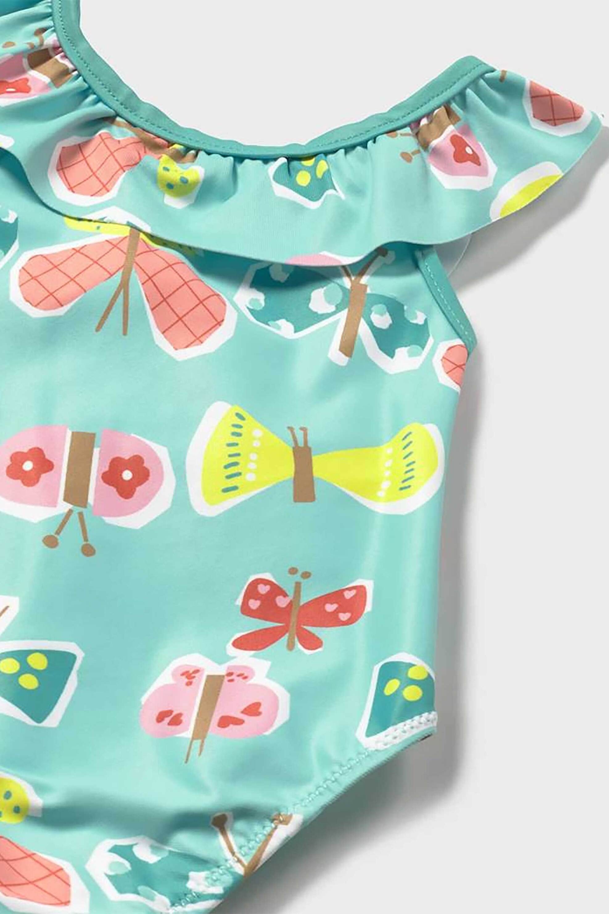 Mayoral βρεφικό ολόσωμο μαγιό με all-over print - 1754-S26 Τυρκουάζ φωτογραφία