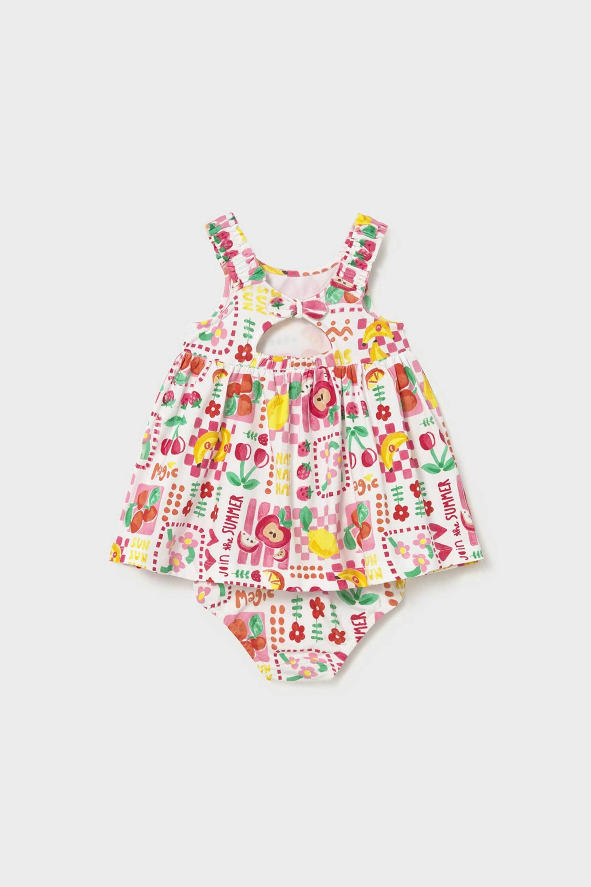 Mayoral βρεφικό ολόσωμο μαγιό με all-over print - 1927-S26 Κόκκινο φωτογραφία