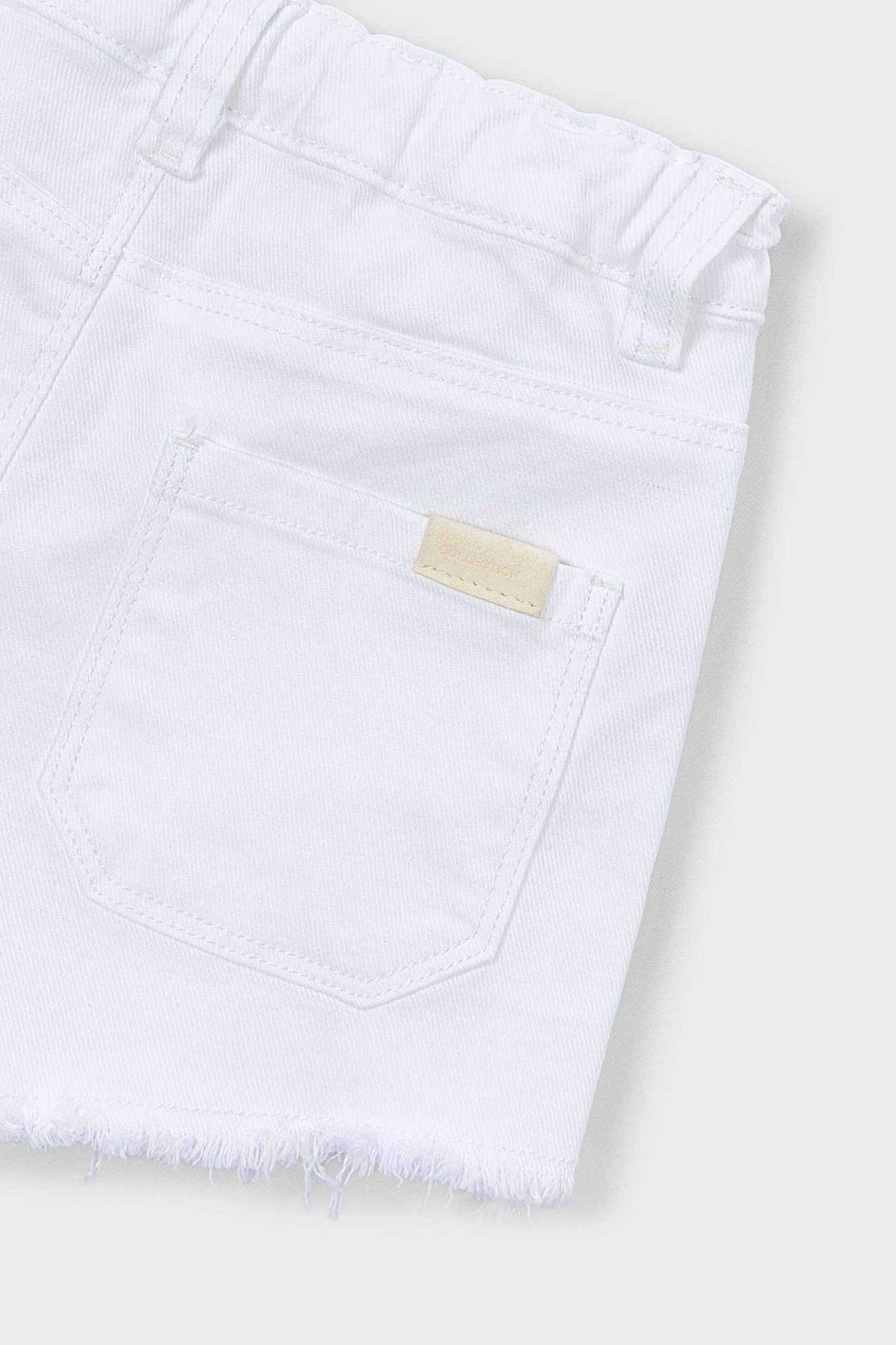 Mayoral Παιδική Βερμούδα Denim Μονόχρωμη - 234-S26 Λευκό