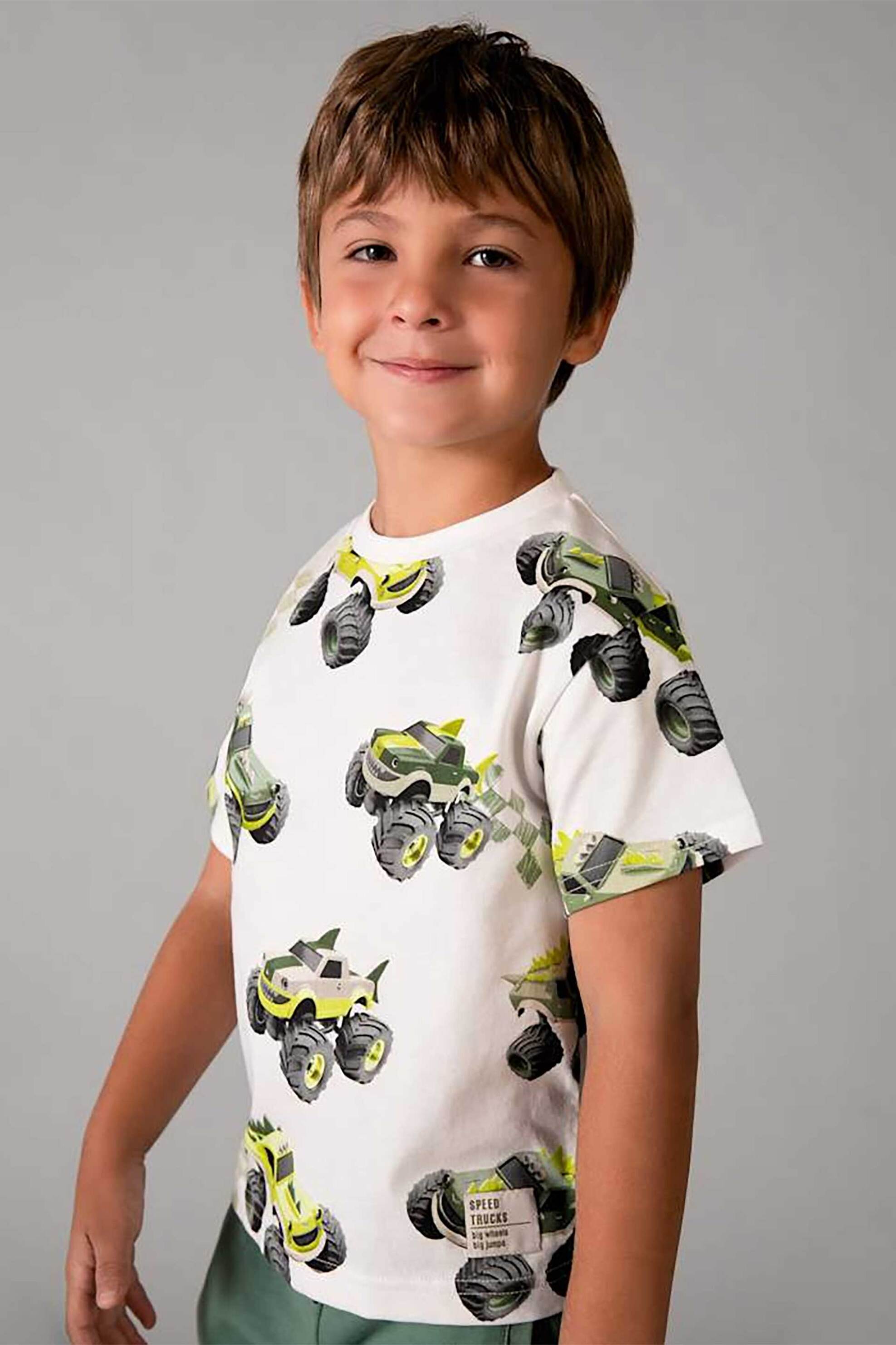 Mayoral παιδική μπλούζα με all-over print - 3068-S26 Εκρού