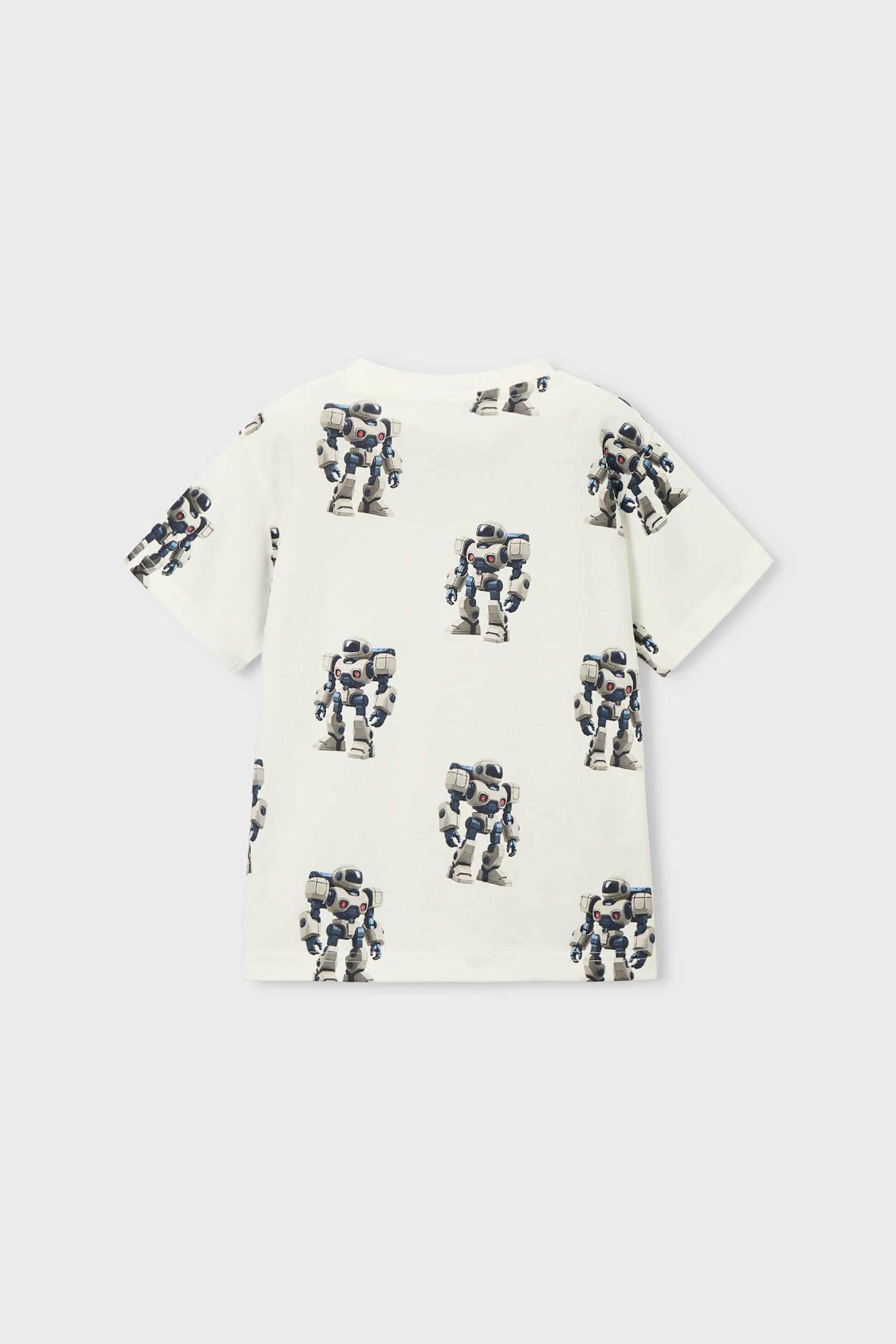 Mayoral Παιδική Μπλούζα με All-Over Print - 3068-S26 Κρέμ