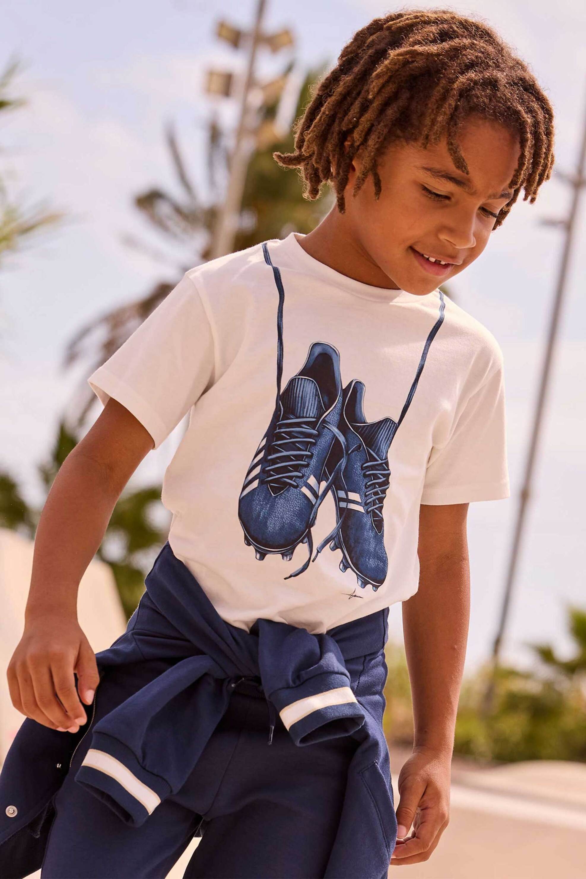 Mayoral παιδικό T-shirt με print Regular Fit - 3075-S26 Κρέμ