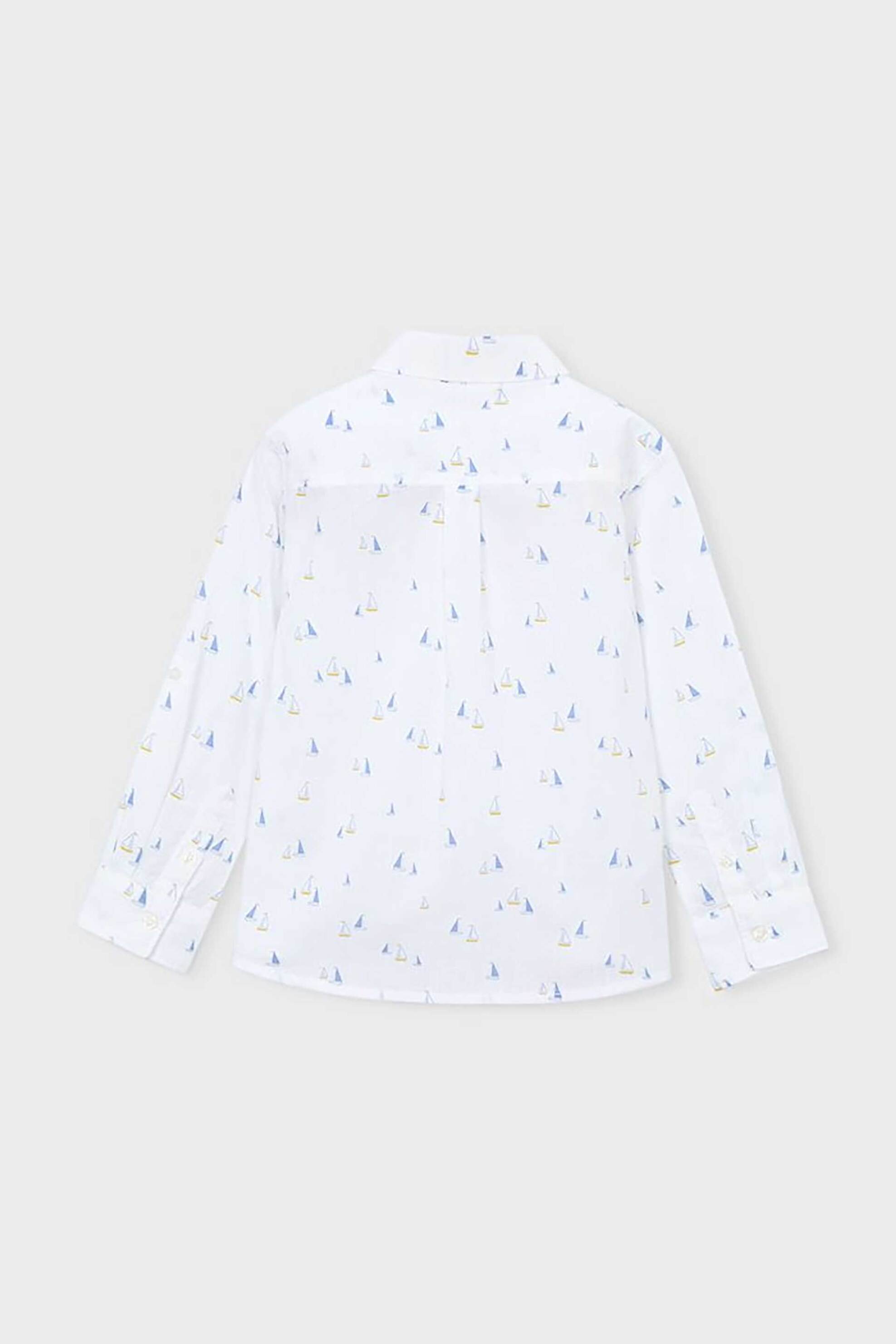 Mayoral Παιδικό Πουκάμισο με All-Over Print - 3119-S26 Λευκό Μπλε
