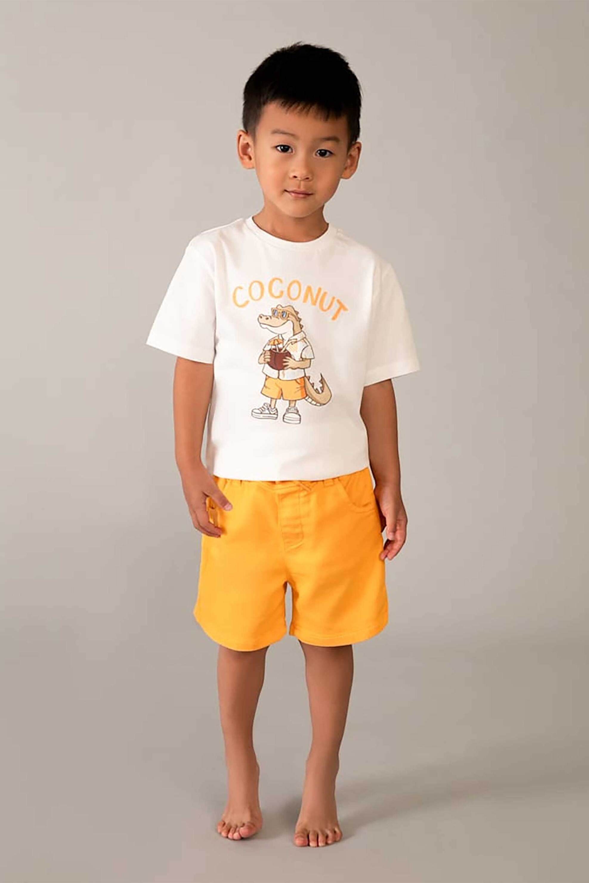 Mayoral παιδική βερμούδα μονόχρωμη - 3207-S26 Ροδακινί