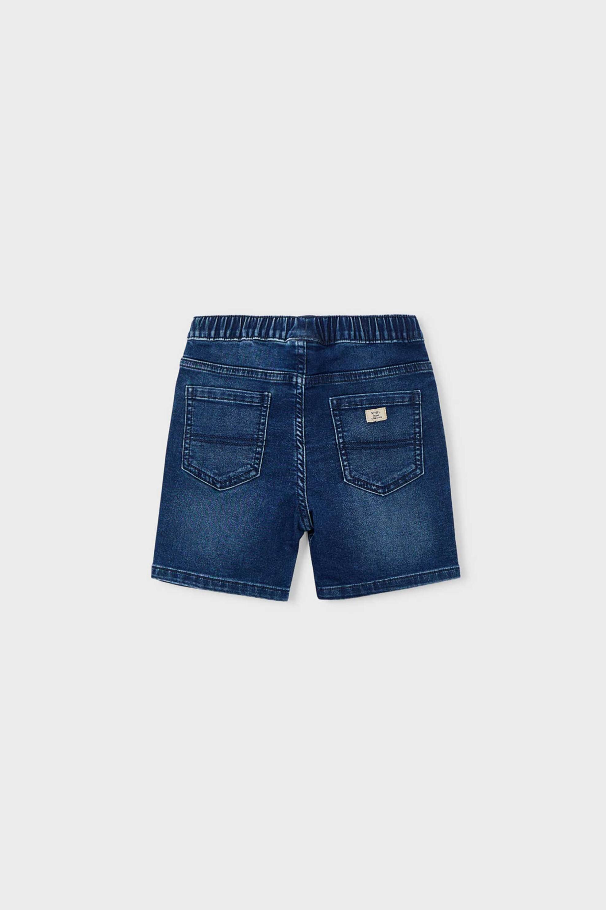 Mayoral Παιδική Βερμούδα Denim με Ελαστική Μέση Regular Fit - 3210-S26 Blue Σκούρο