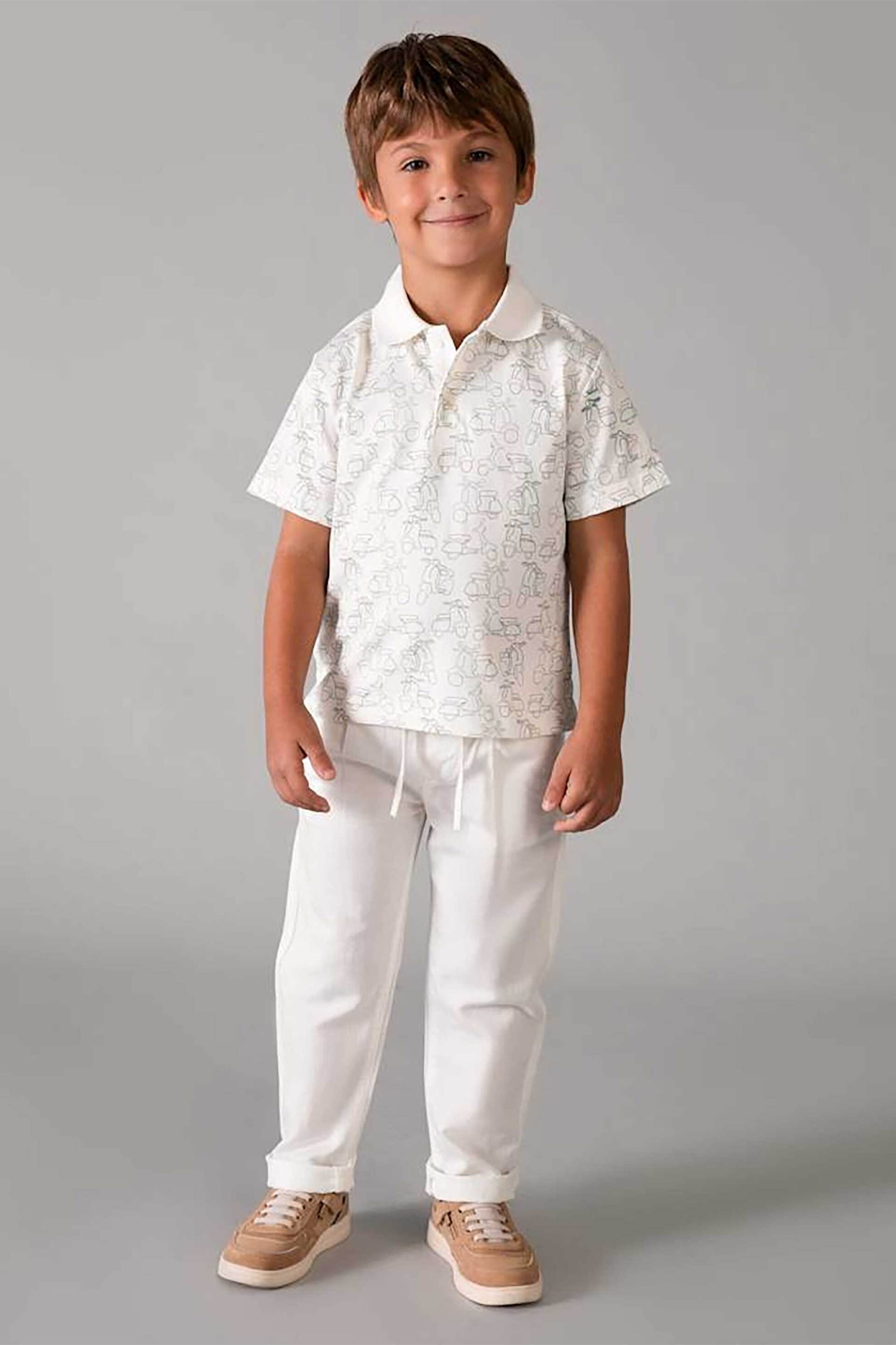 Mayoral παιδικό παντελόνι μονόχρωμο - 3576-S26 Κρέμ